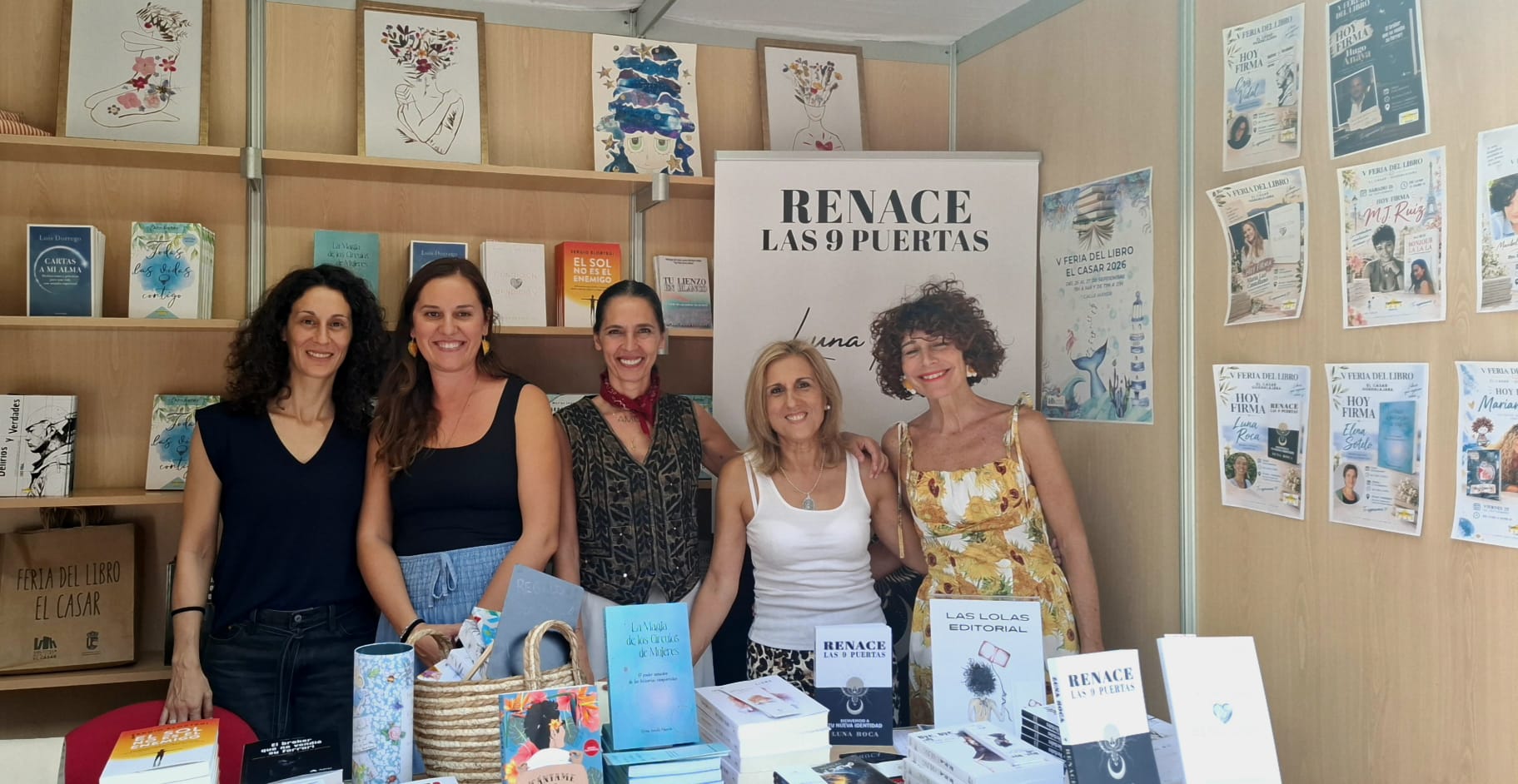 UNA MAÑANA DE LIBROS, DIBUJO Y ENCUENTROS EN LA V FERIA DEL LIBRO DE EL CASAR