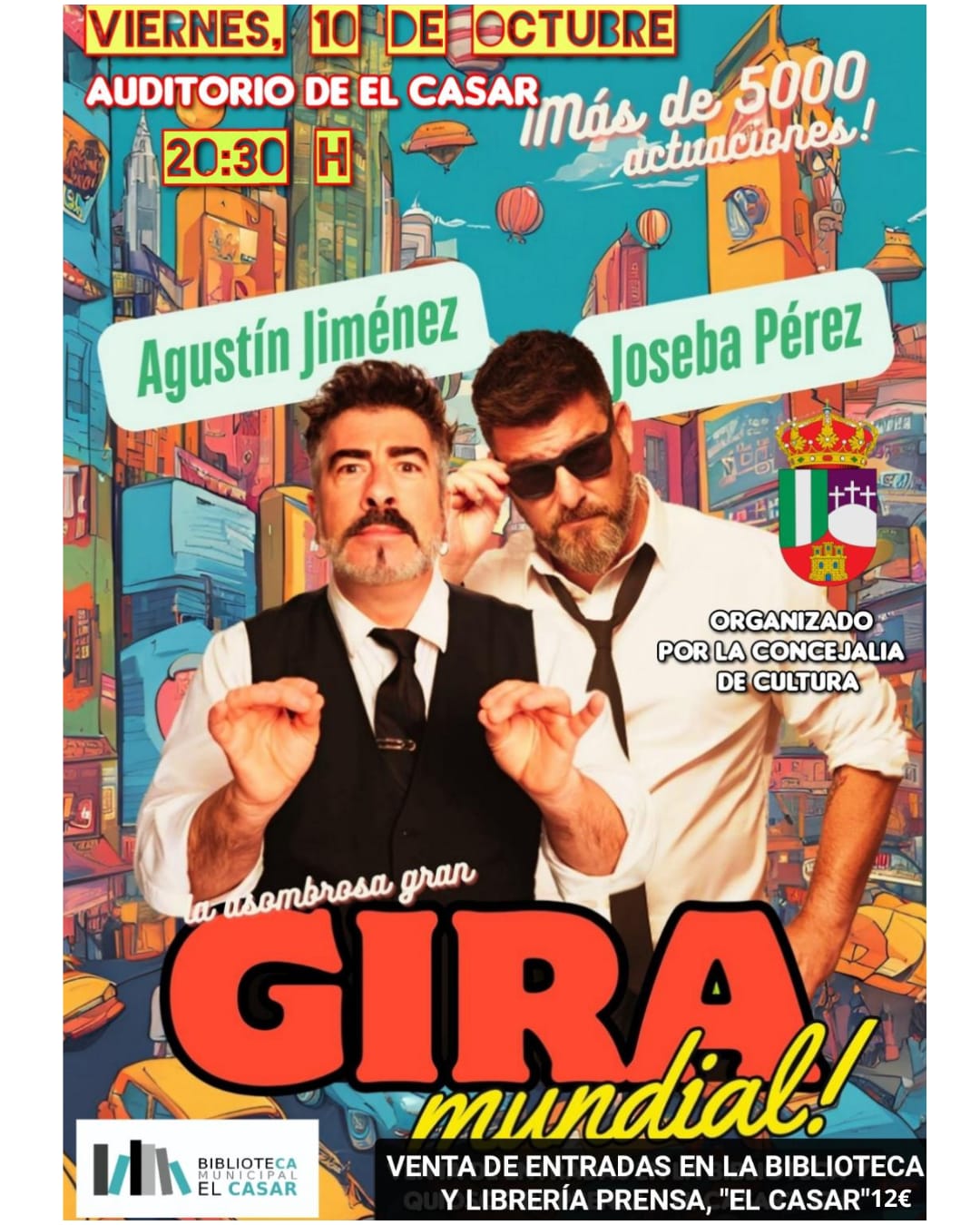 ¡EL HUMOR LLEGA ESTE  OTOÑO A EL CASAR CON UN ESPECTÁCULO DE GIRA MUNDIAL!