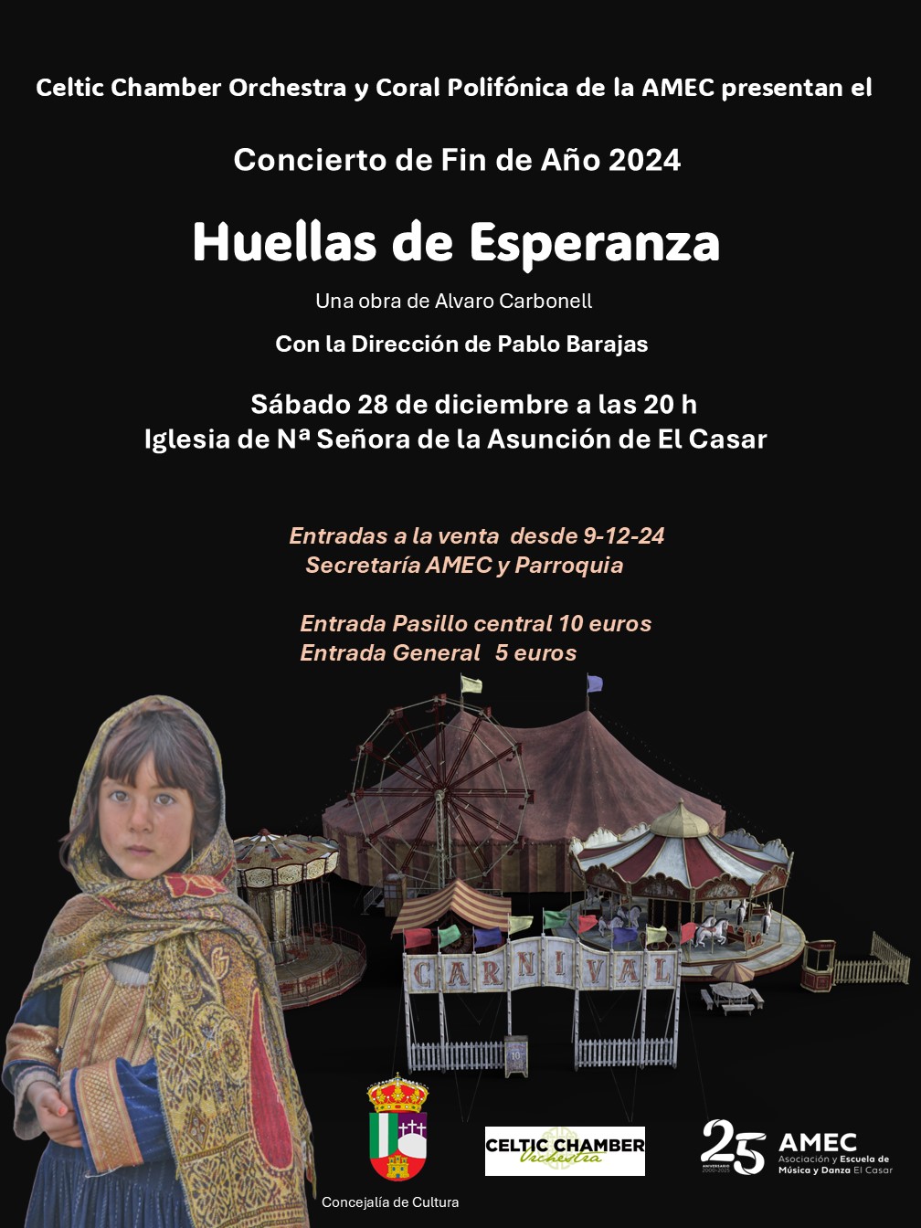 CELTIC CHAMBER ORCHESTRA Y CORAL POLIFÓNICA DE LA AMEC PRESENTAN EL CONCIERTO DE FIN DE AÑO 2024 DE  EL CASAR