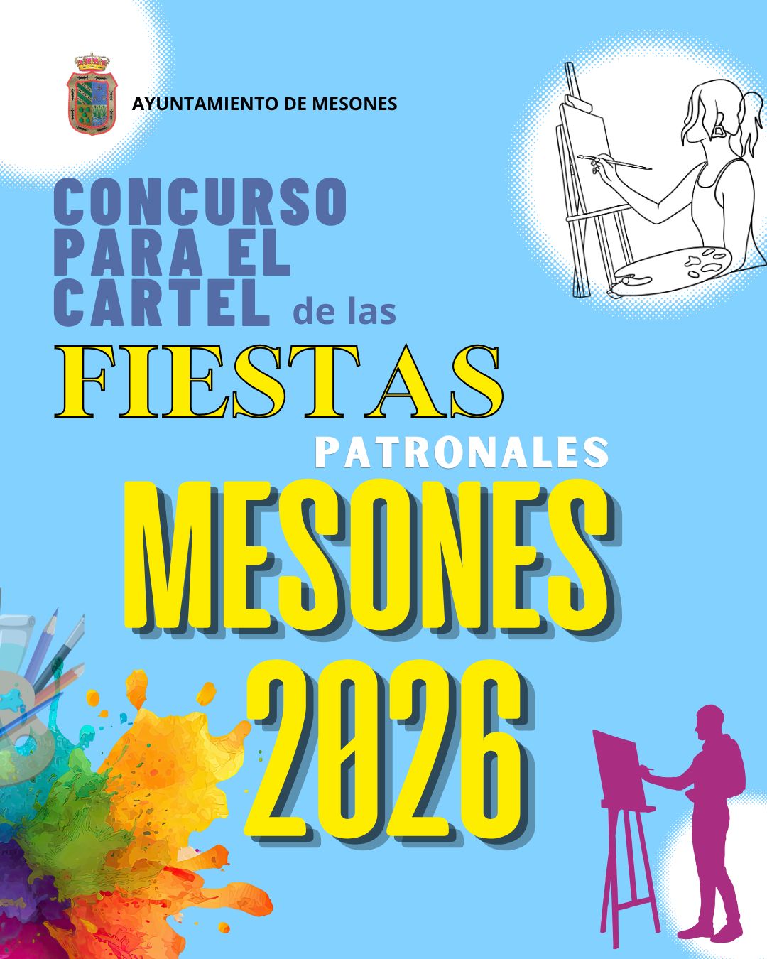 CONCURSO PARA EL CARTEL DE LAS FIESTAS PATRONALES DE MESONES 2026