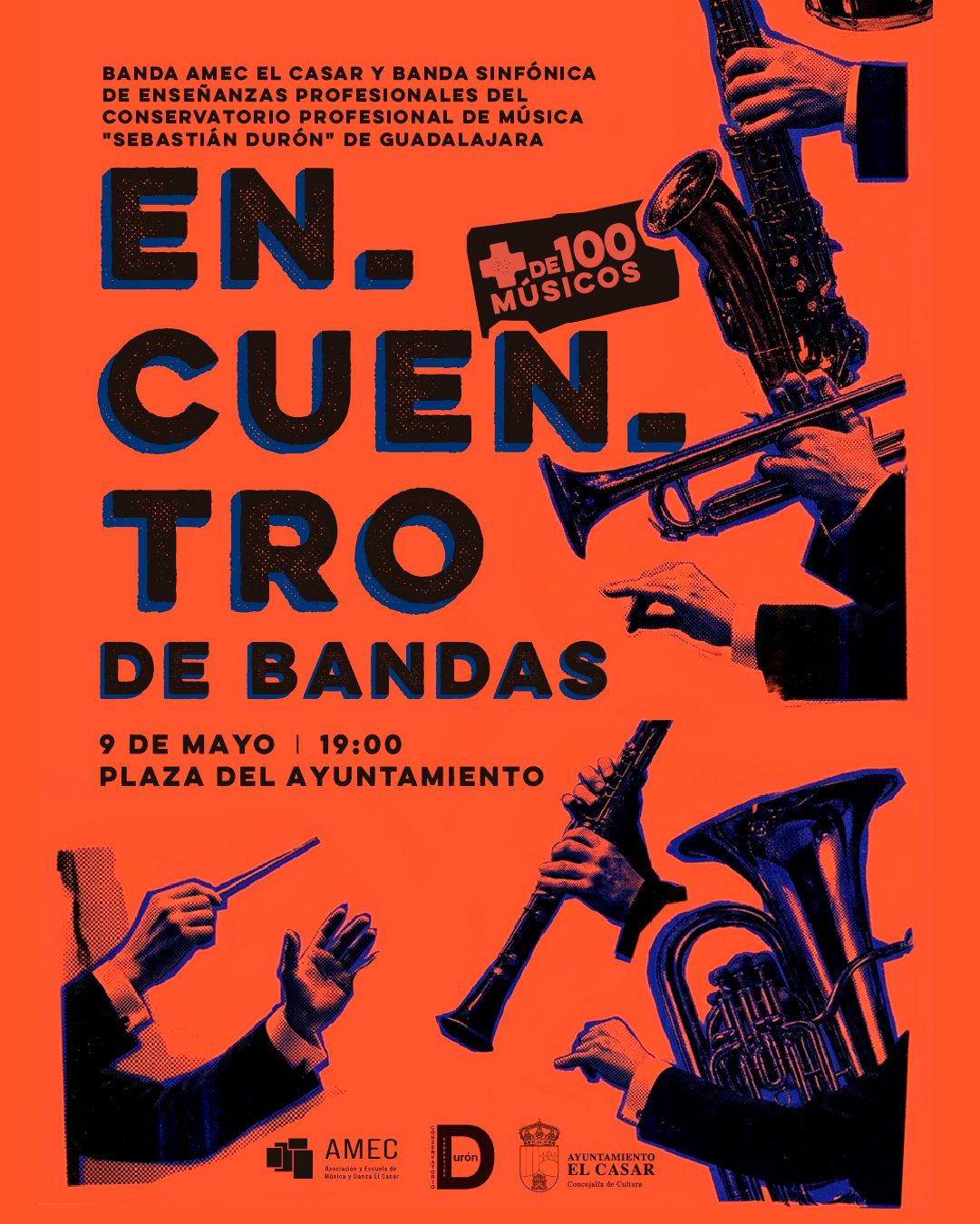 ¡ENCUENTRO DE BANDAS… Y DE MÁS DE 100 MÚSICOS SOBRE EL ESCENARIO!