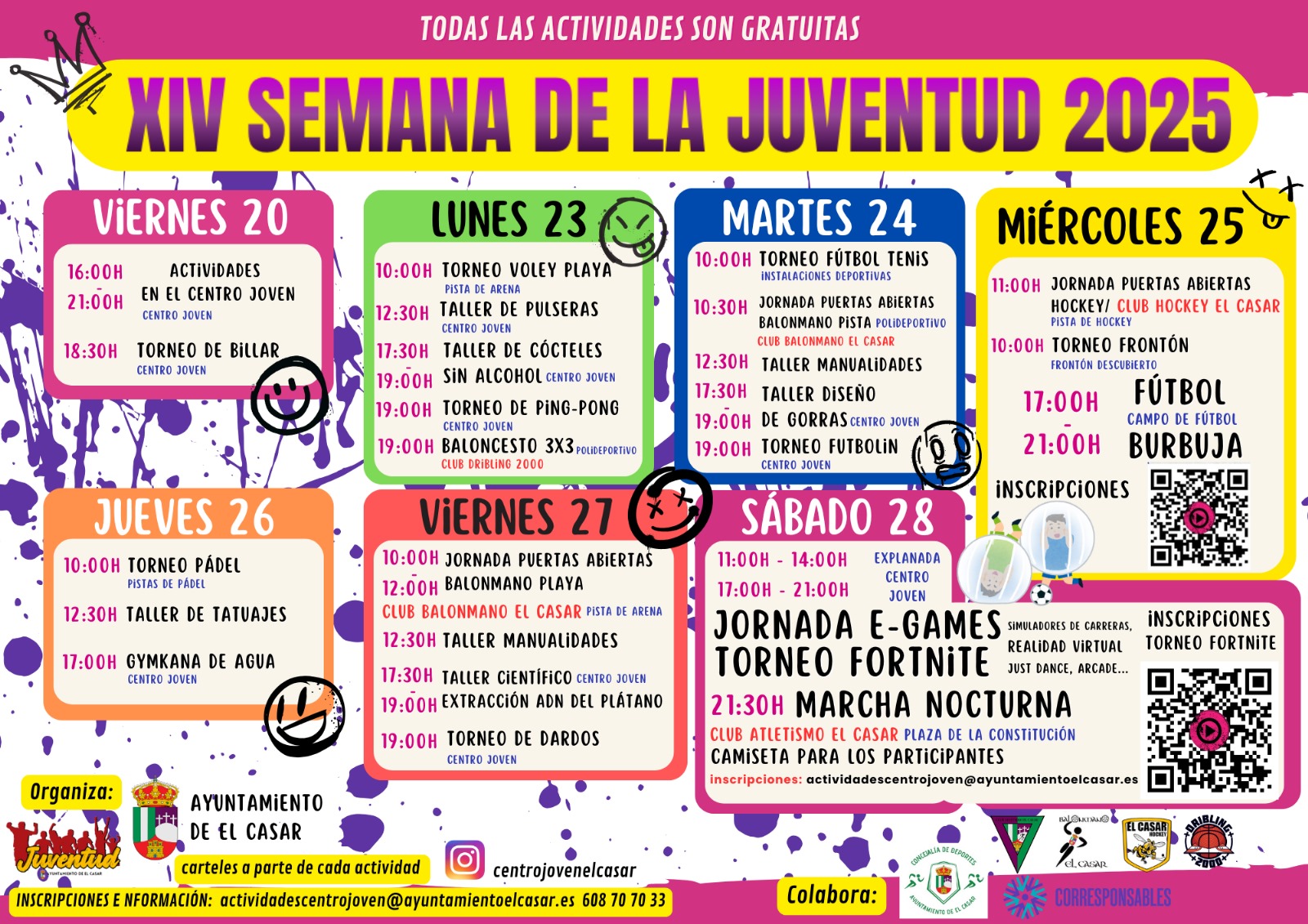 ¡LLEGA LA XIV SEMANA DE LA JUVENTUD 2025 EN EL CASAR!