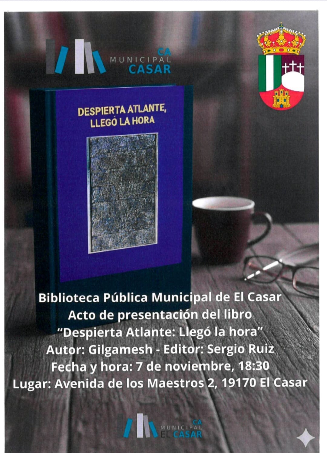 ¡NUEVA CITA LITERARIA EN EL CASAR!