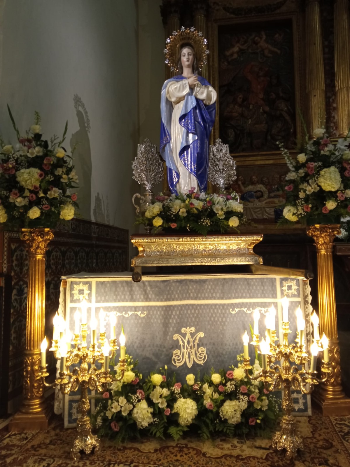 AYER DOMINGO LA COFRADÍA DE LOS HERMANOS CORONADOS DE LA VIRGEN DE LA INMACULADA CONCEPCIÓN