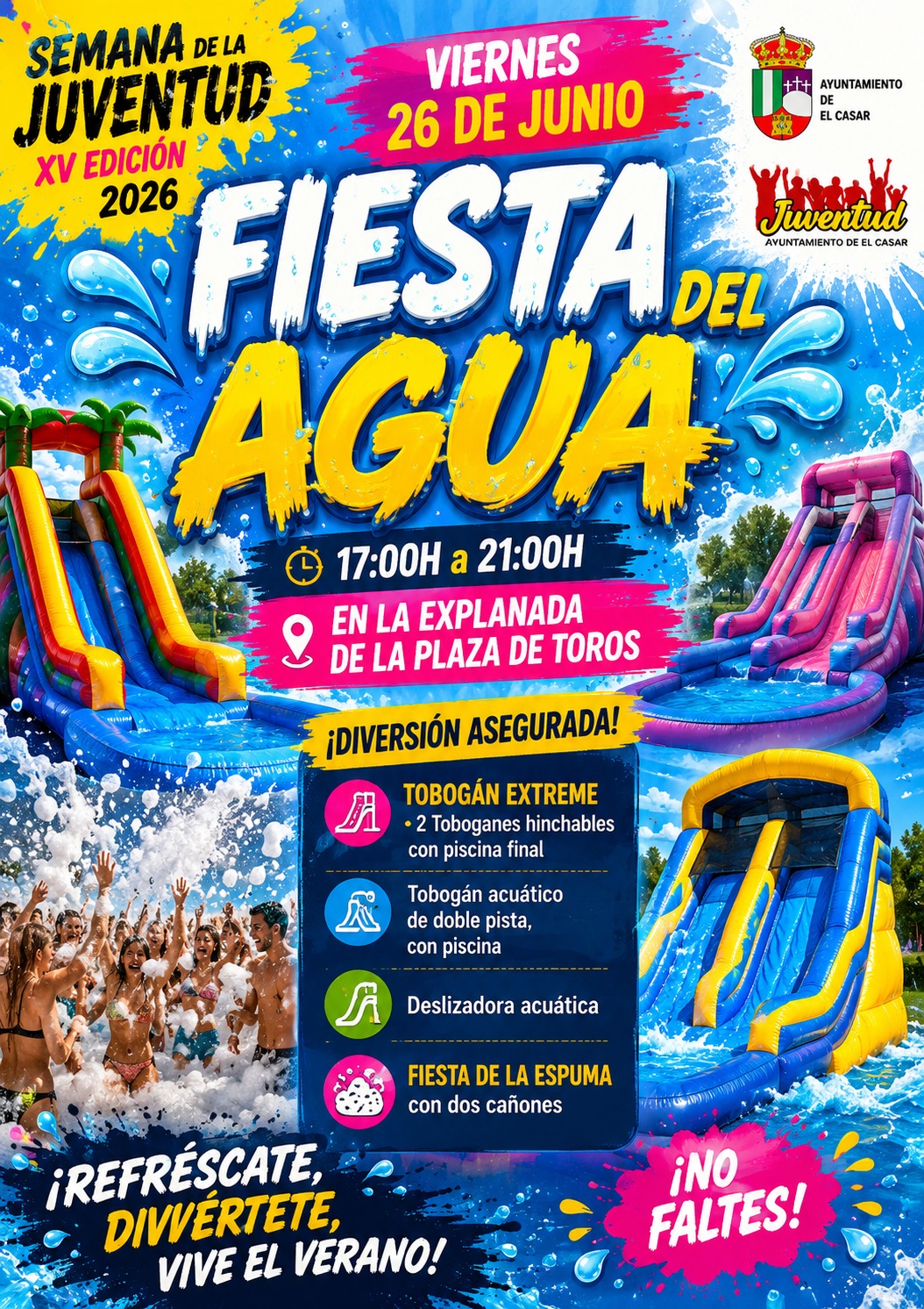 ¡LLEGA LA FIESTA DEL AGUA A EL CASAR!