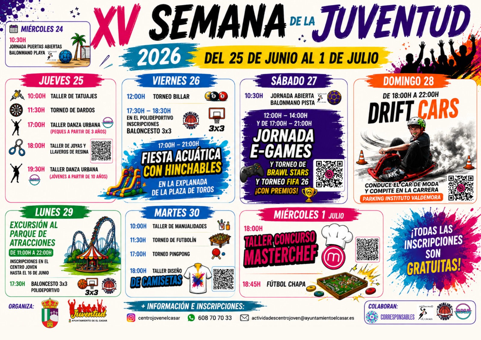 ¡LLEGA LA XV SEMANA DE LA JUVENTUD DE EL CASAR 2026!