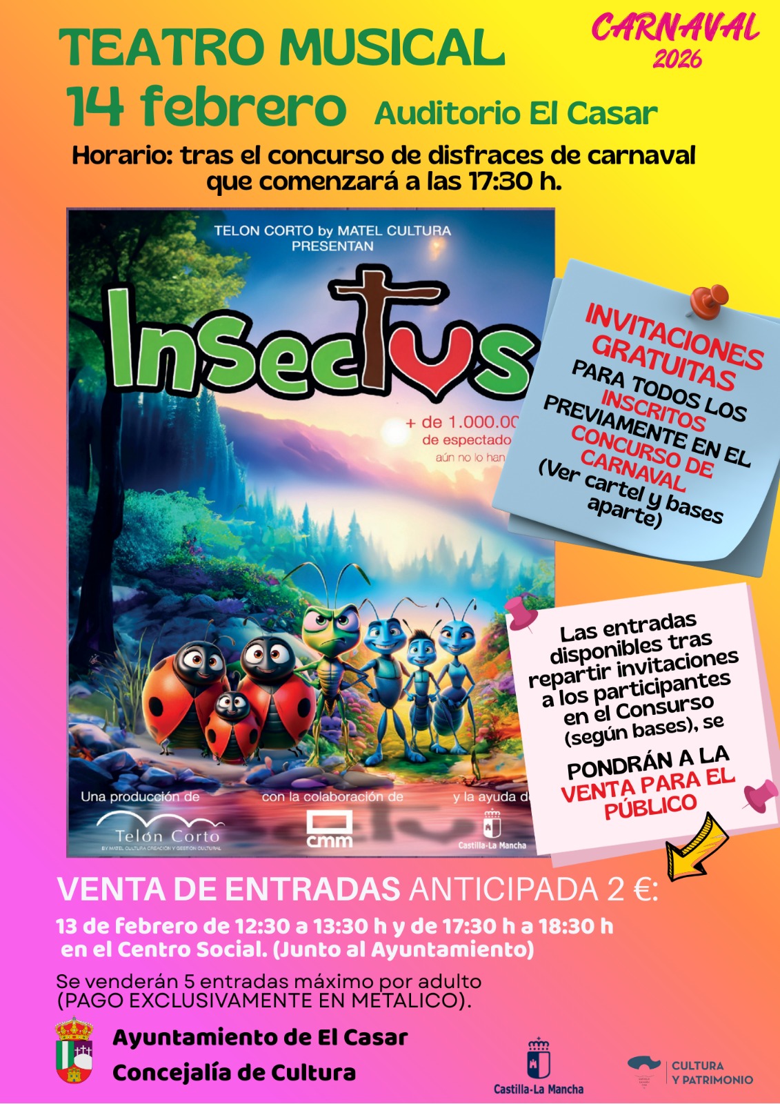 TEATRO MUSICAL EN CARNAVAL 2026