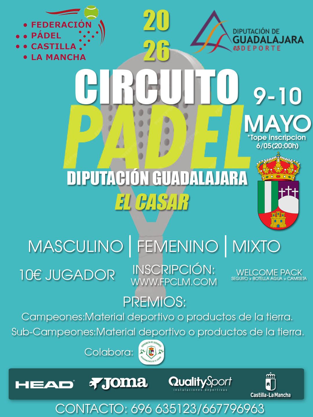 CIRCUITO PROVINCIAL DE PÁDEL EN EL CASAR