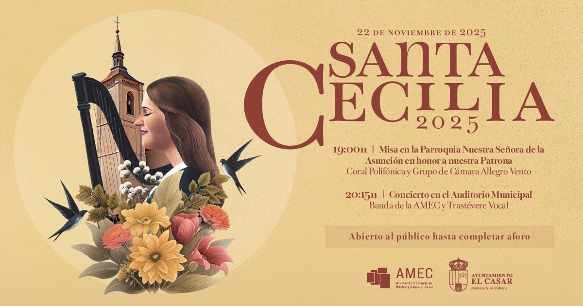 ¡CELEBRAMOS SANTA CECILIA 2025 EN EL CASAR!