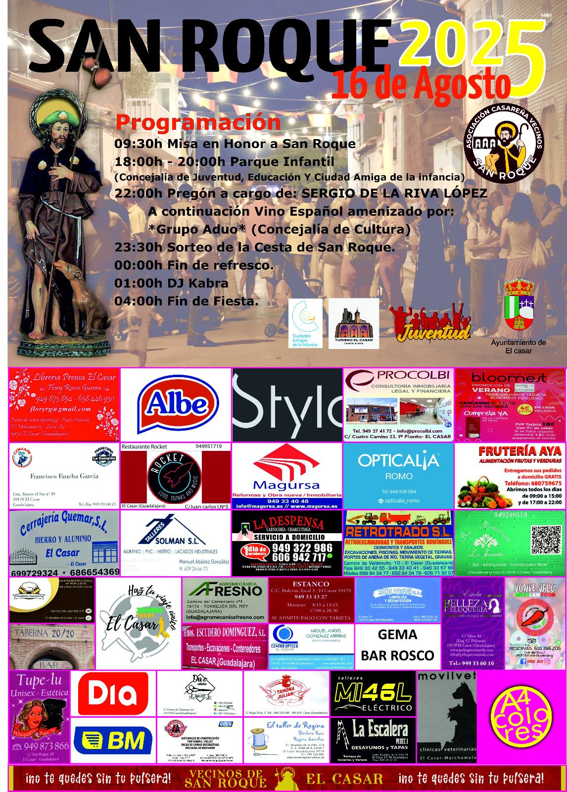 FIESTAS DE SAN ROQUE 2025 EN EL CASAR