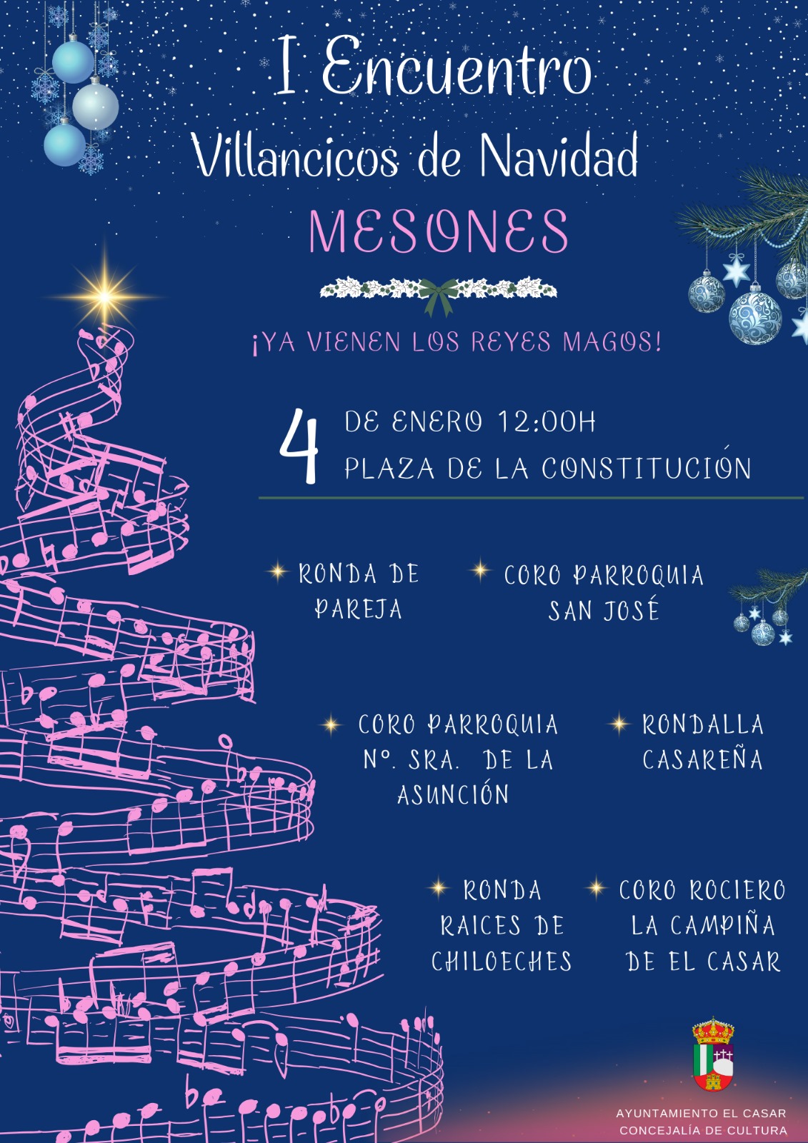 ¡I ENCUENTRO DE VILLANCICOS DE NAVIDAD EN MESONES!