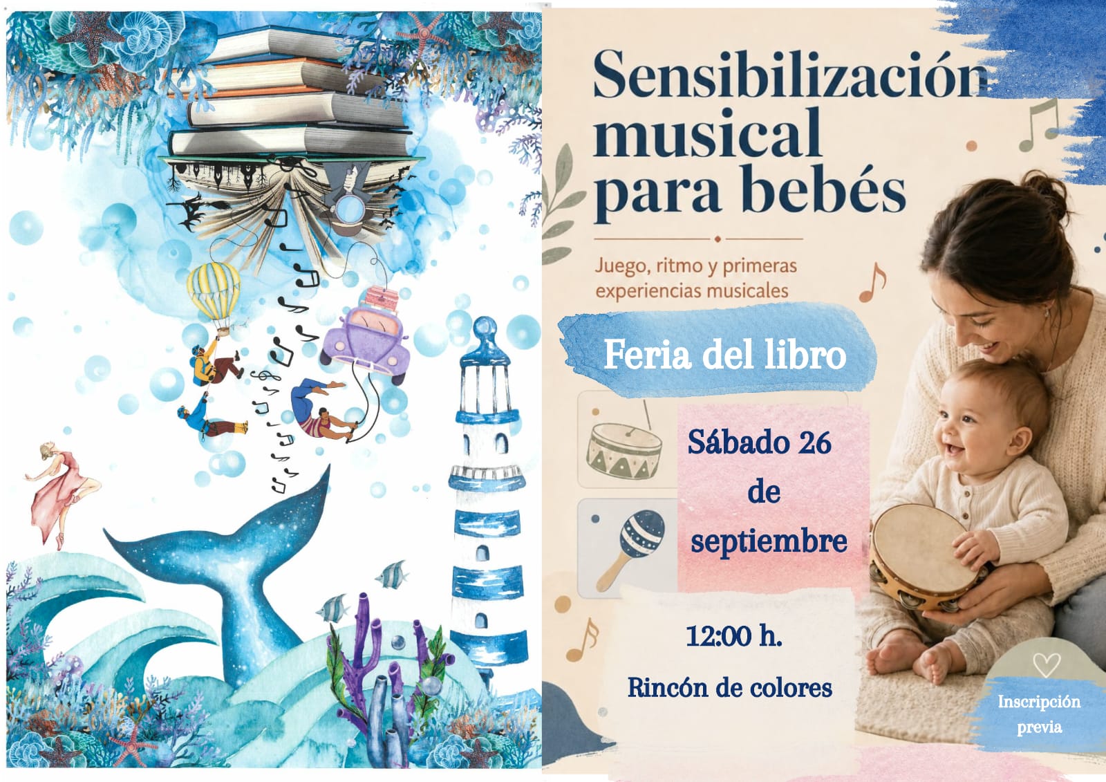 TALLER DE SENSIBILIZACIÓN MUSICAL PARA BEBÉS,  EN LA "V FERIA DEL LIBRO DE EL CASAR 2026"