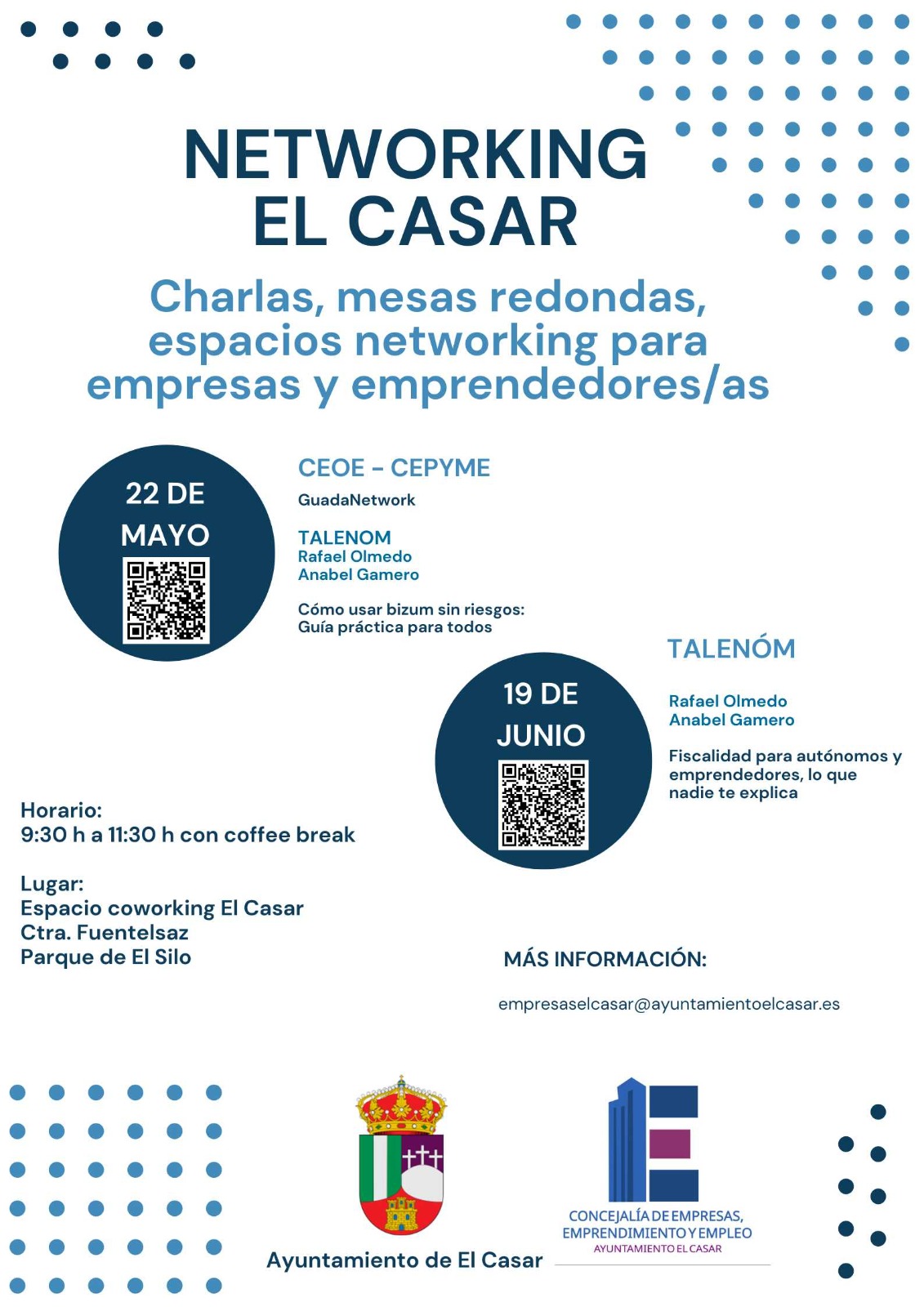 ¡SEGUIMOS IMPULSANDO LOS ENCUENTROS DE EMPRESAS Y EMPRENDEDORES/AS DE EL CASAR!
