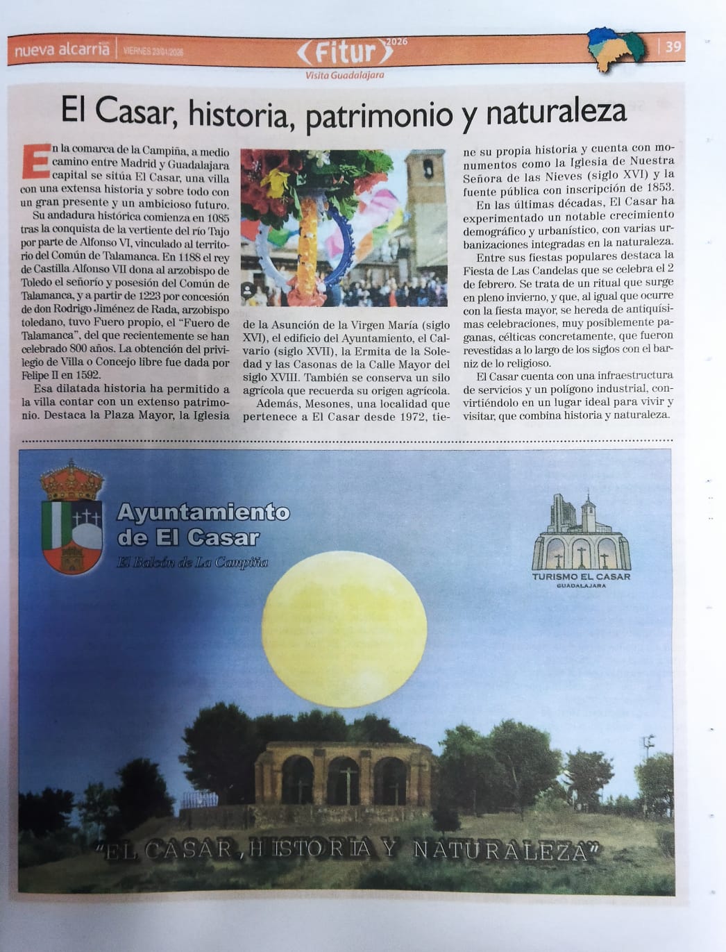 ¡EL CASAR PRESENTE UN AÑO MÁS EN FITUR!