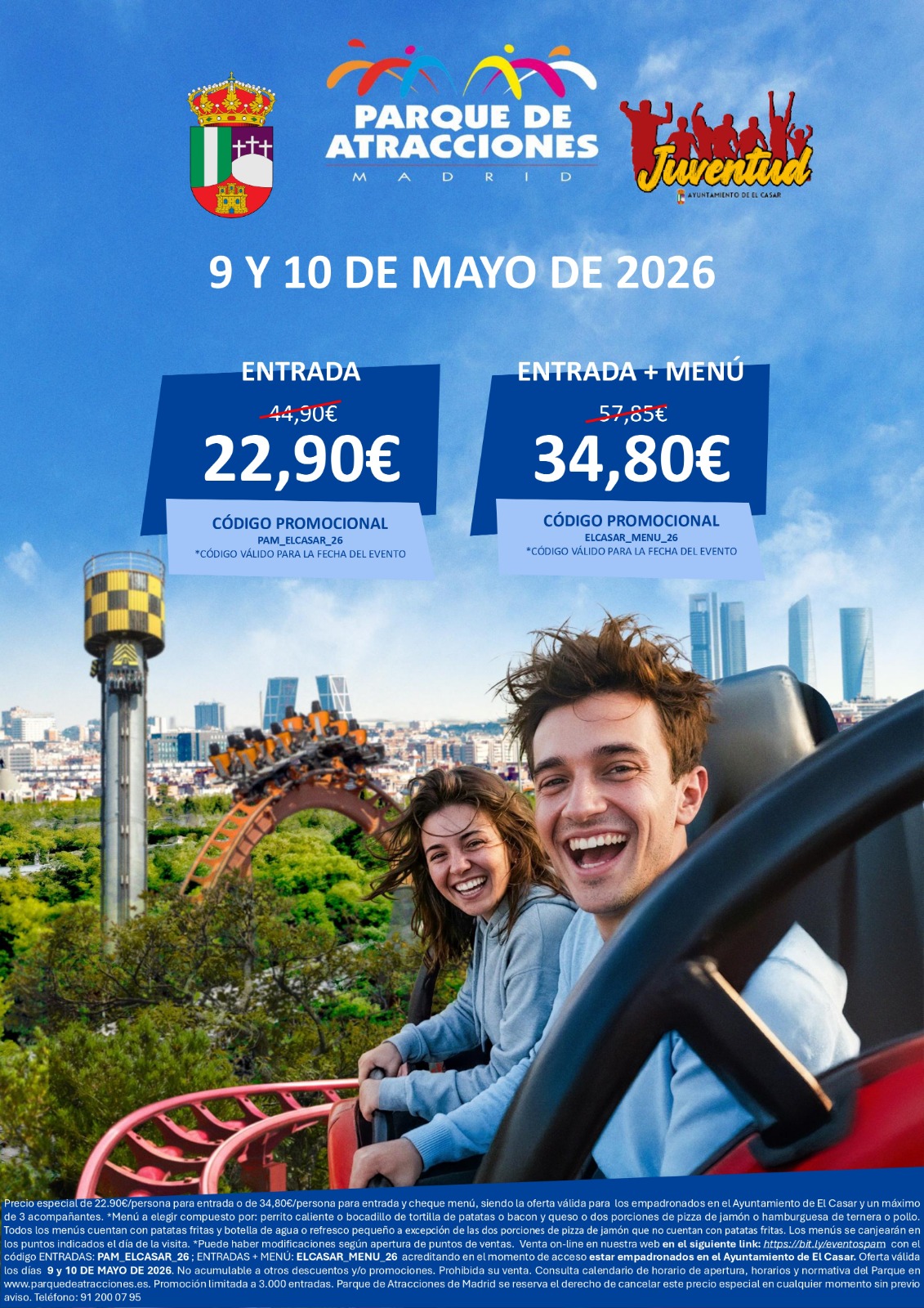 DISFRUTA DE UN PLANAZO, CON EL CASAR, EN EL PARQUE DE ATRACCIONES DE MADRID (1)