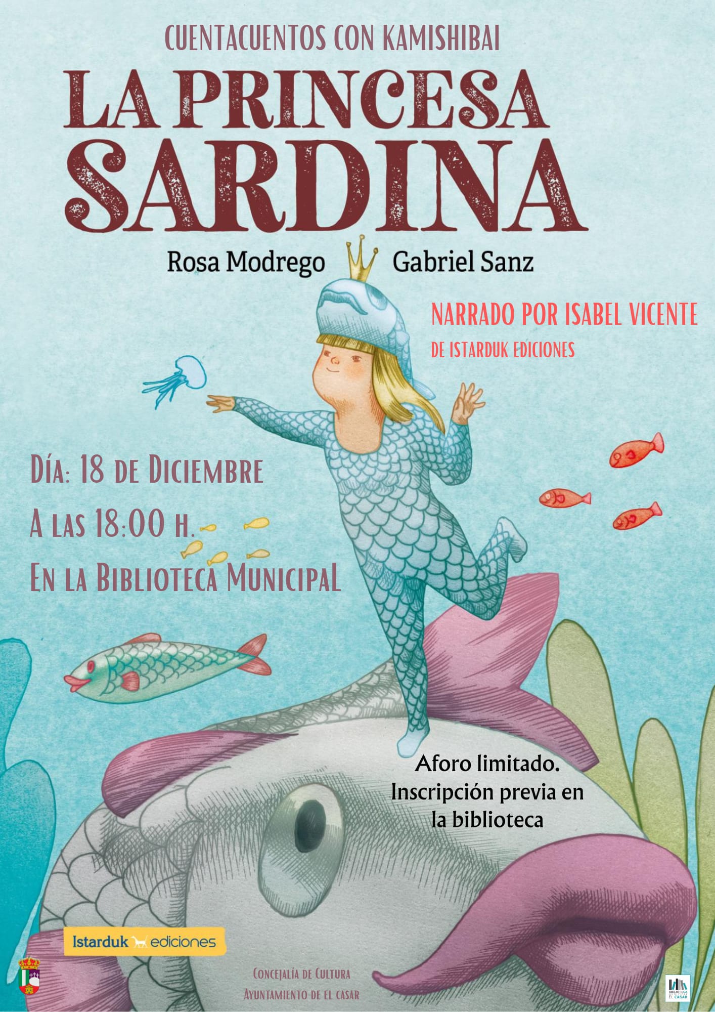 CULTURA EN NAVIDAD ¡CUENTACUENTOS MÁGICO EN LA BIBLIOTECA!