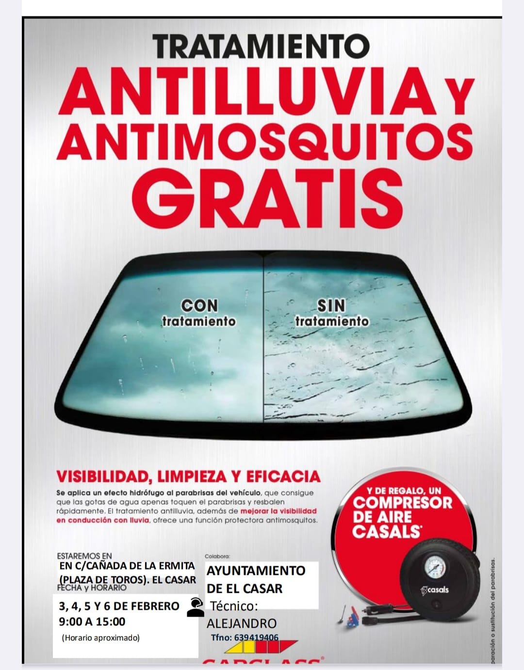 TRATAMIENTO GRATUITO ANTILLUVIA Y ANTIMOSQUITOS, EN EL CASAR