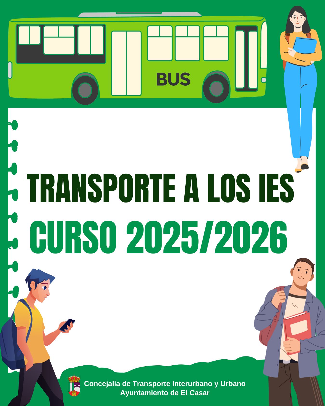 TRANSPORTE A LOS IES – CURSO 2025/2026