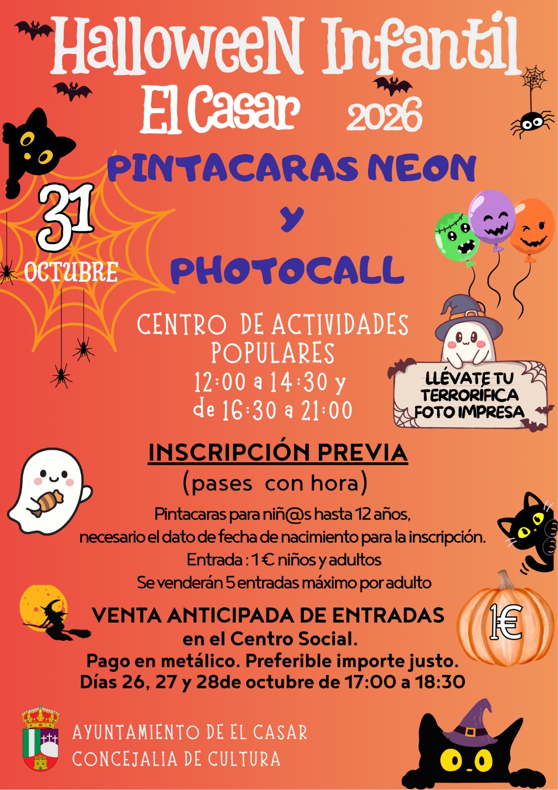 ¡HALLOWEEN INFANTIL 2026 EN EL CASAR!