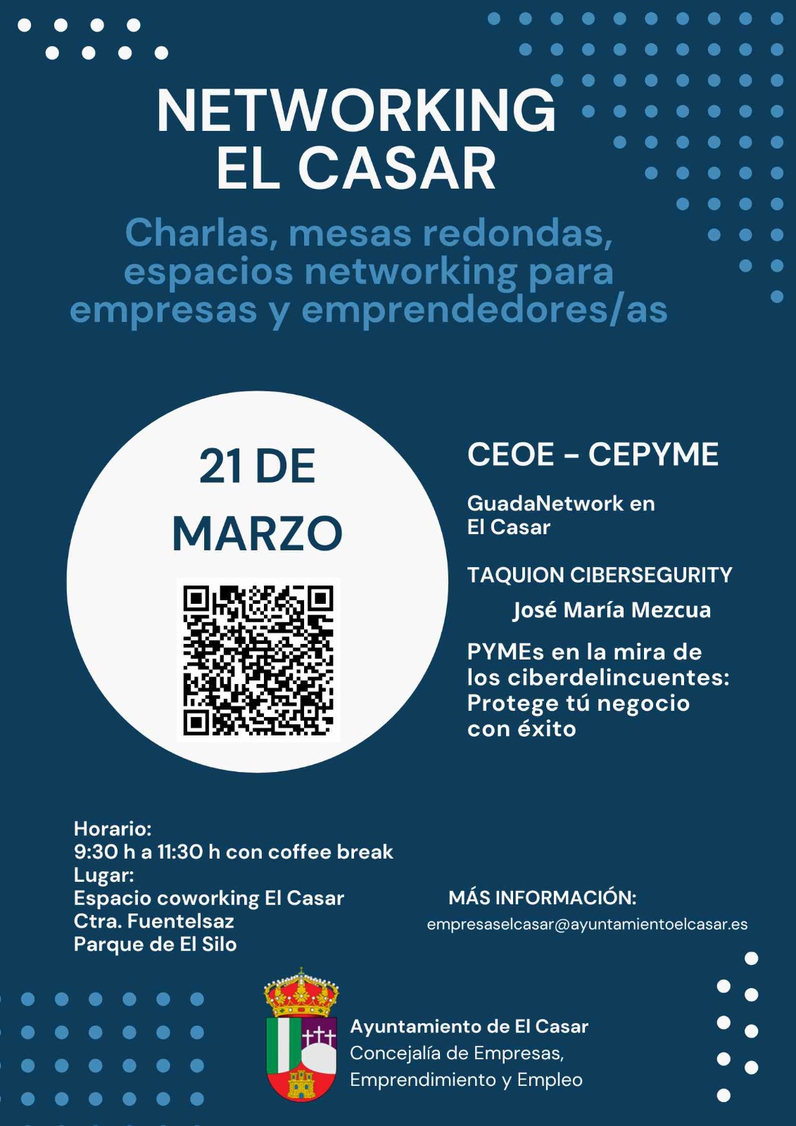 ¡NO TE PIERDAS EL EVENTO DE NETWORKING ORGANIZADO POR LA CEOE - CEPYME GUADALAJARA EN EL CASAR!