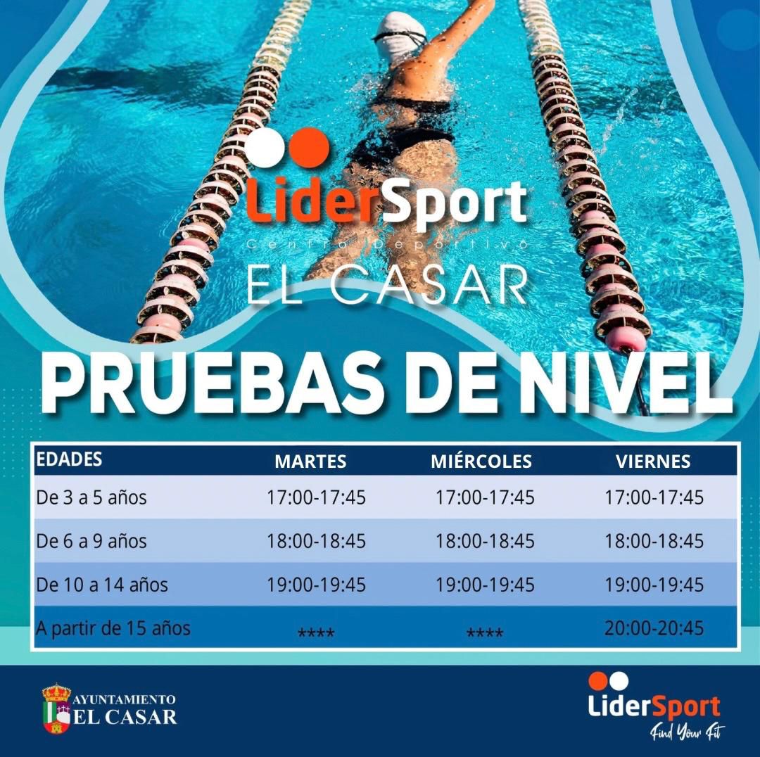 JORNADAS PARA PROBAR LA PISCINA CLIMATIZADA Y REALIZAR LAS PRUEBAS DE NIVEL PARA NIÑOS Y JÓVENES