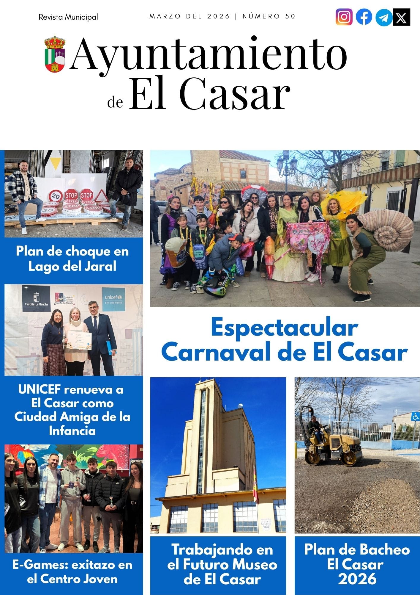 YA ESTÁ DISPONIBLE LA REVISTA DE MARZO DEL AYUNTAMIENTO DE EL CASAR