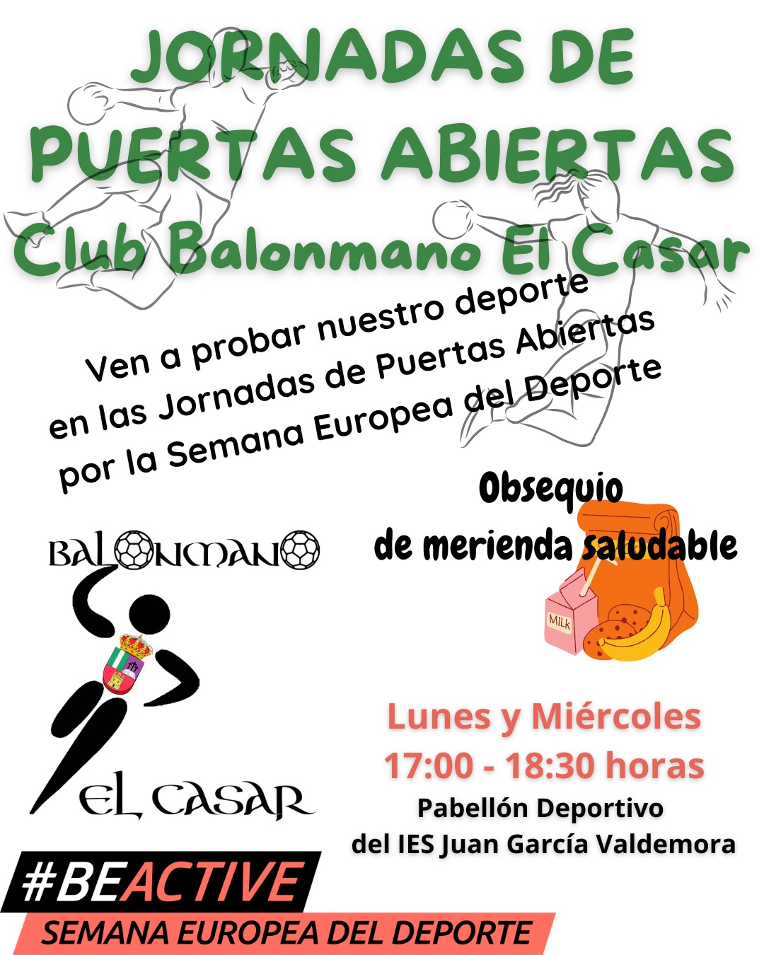 JORNADAS DE PUERTAS ABIERTAS DEL CLUB BALONMANO EL CASAR