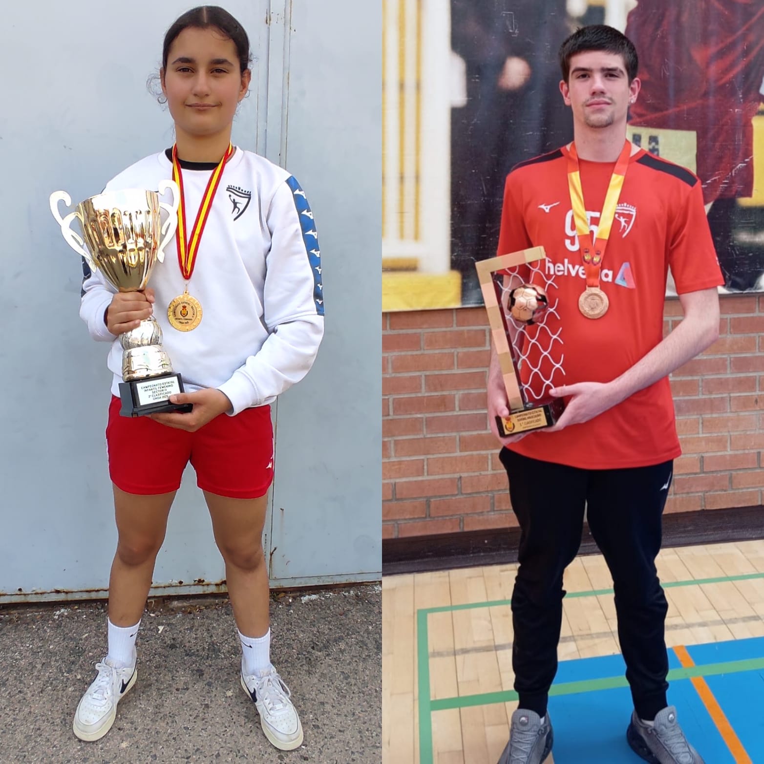 LOS HERMANOS MIGUEL Y ROCÍO ARÉVALO, SIGUEN BRILLANDO EN BALONMANO