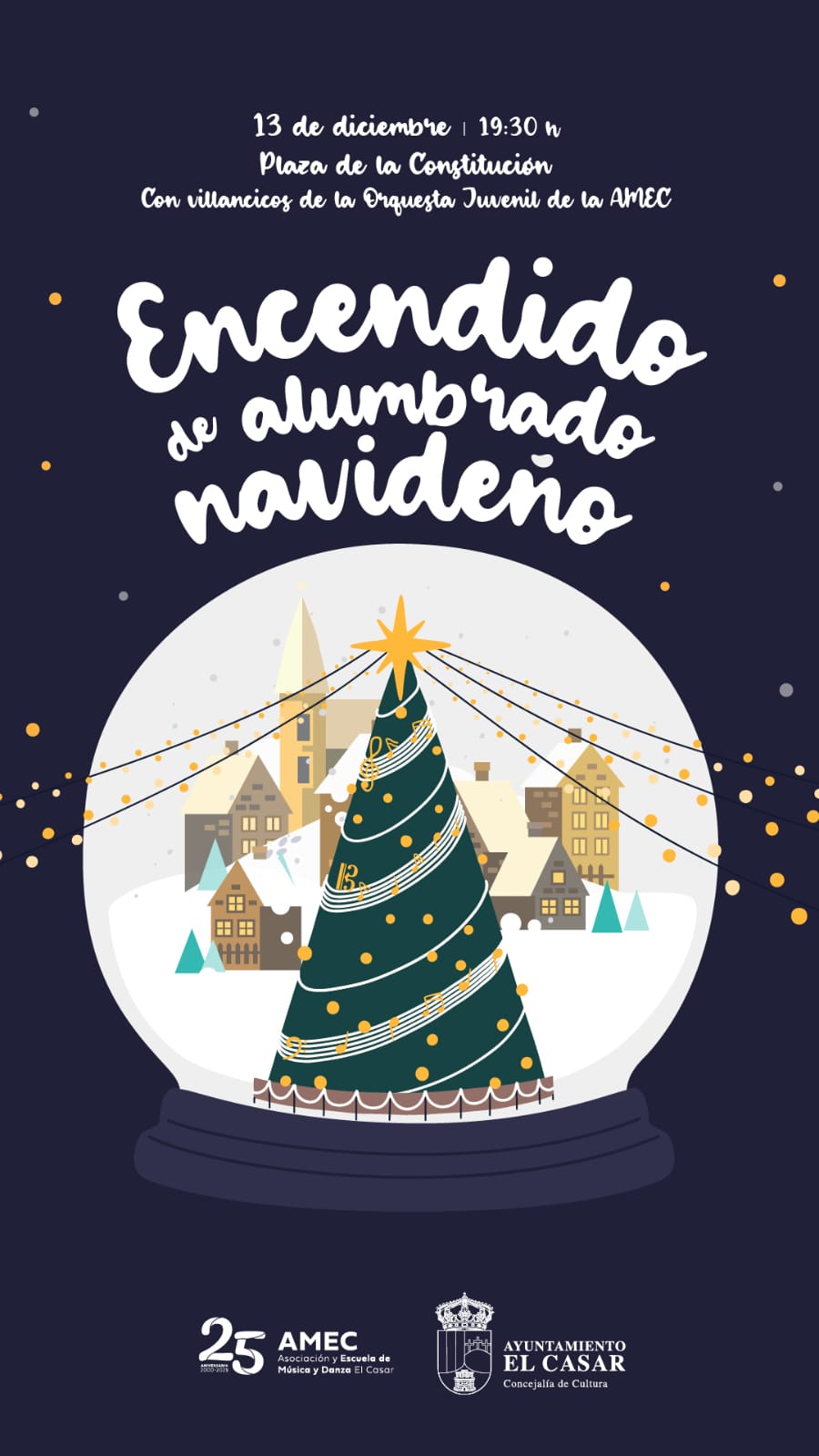 ENCENDIDO DE ALUMBRADO NAVIDEÑO EN EL CASAR
