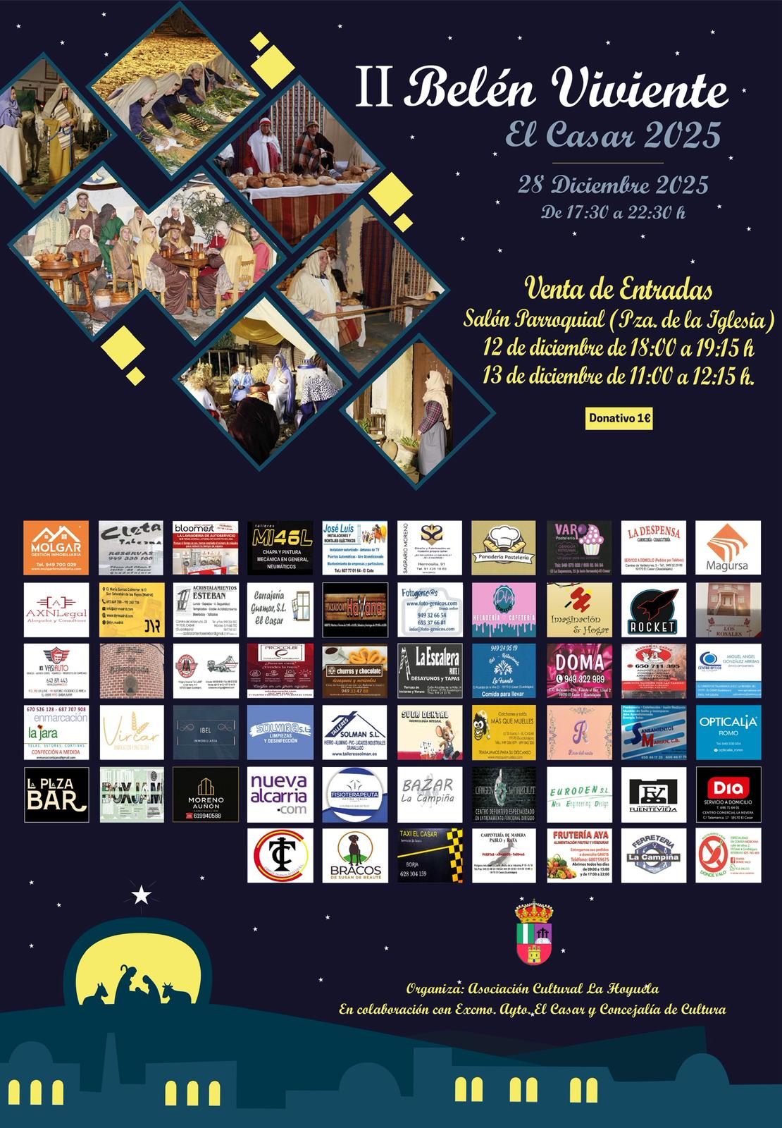 EL CASAR VOLVERÁ A VIVIR LA MAGIA DEL BELÉN VIVIENTE