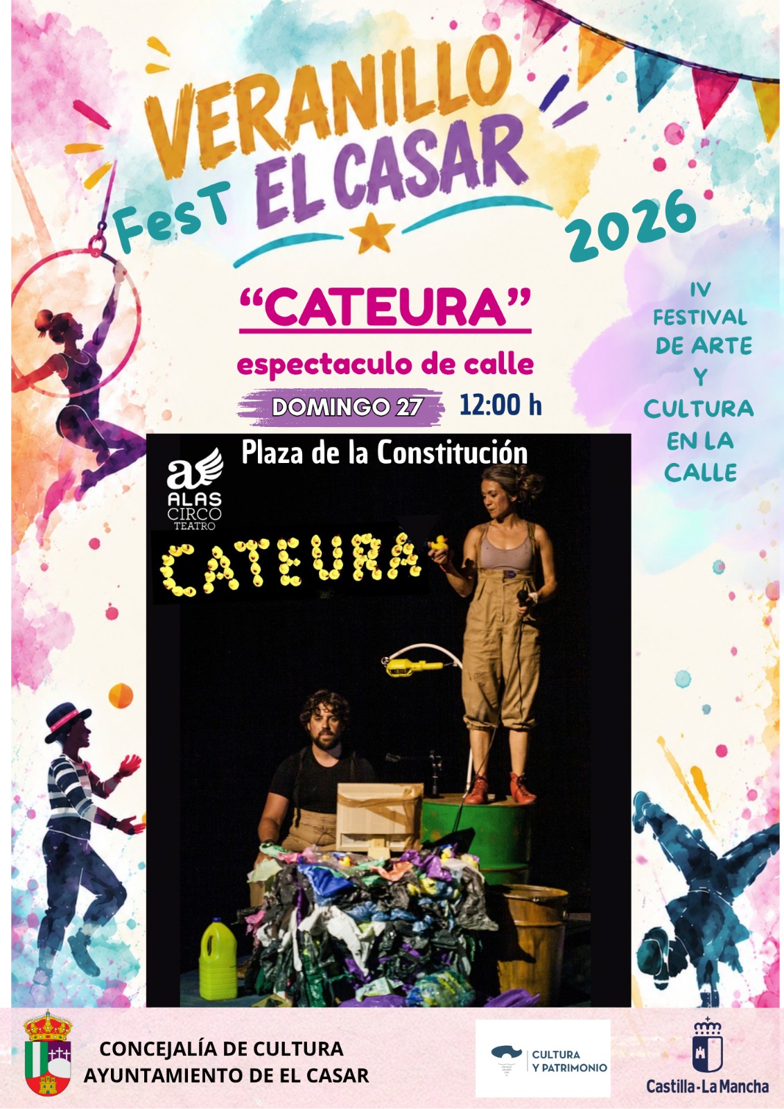 EL TEATRO Y EL CIRCO DE CALLE LLEGAN A EL CASAR CON «CATEURA»