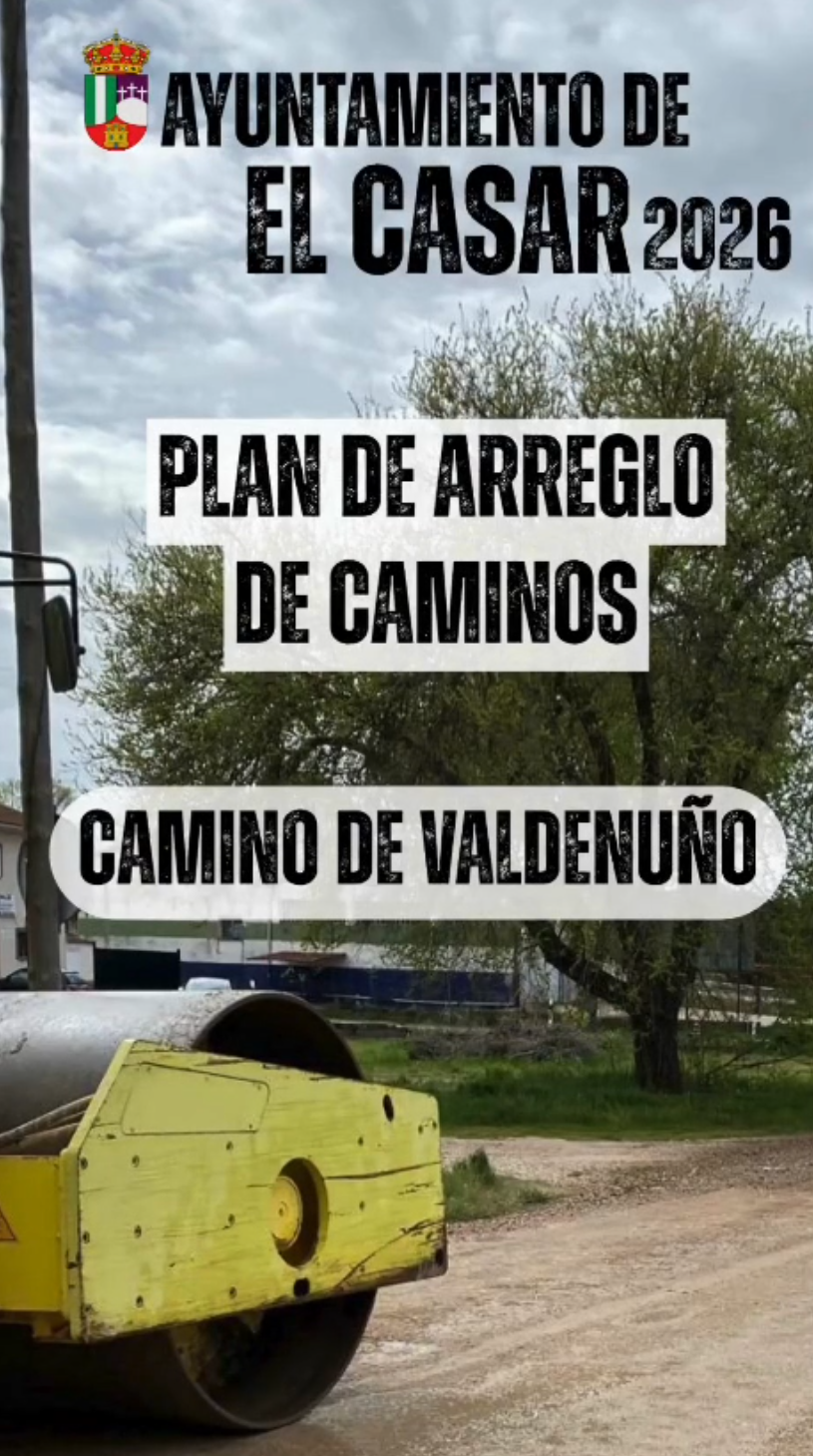 EL CASAR CONTINÚA CON EL PLAN DE ARREGLO DE CAMINOS CON MEJORAS EN EL CAMINO DE VALDENUÑO