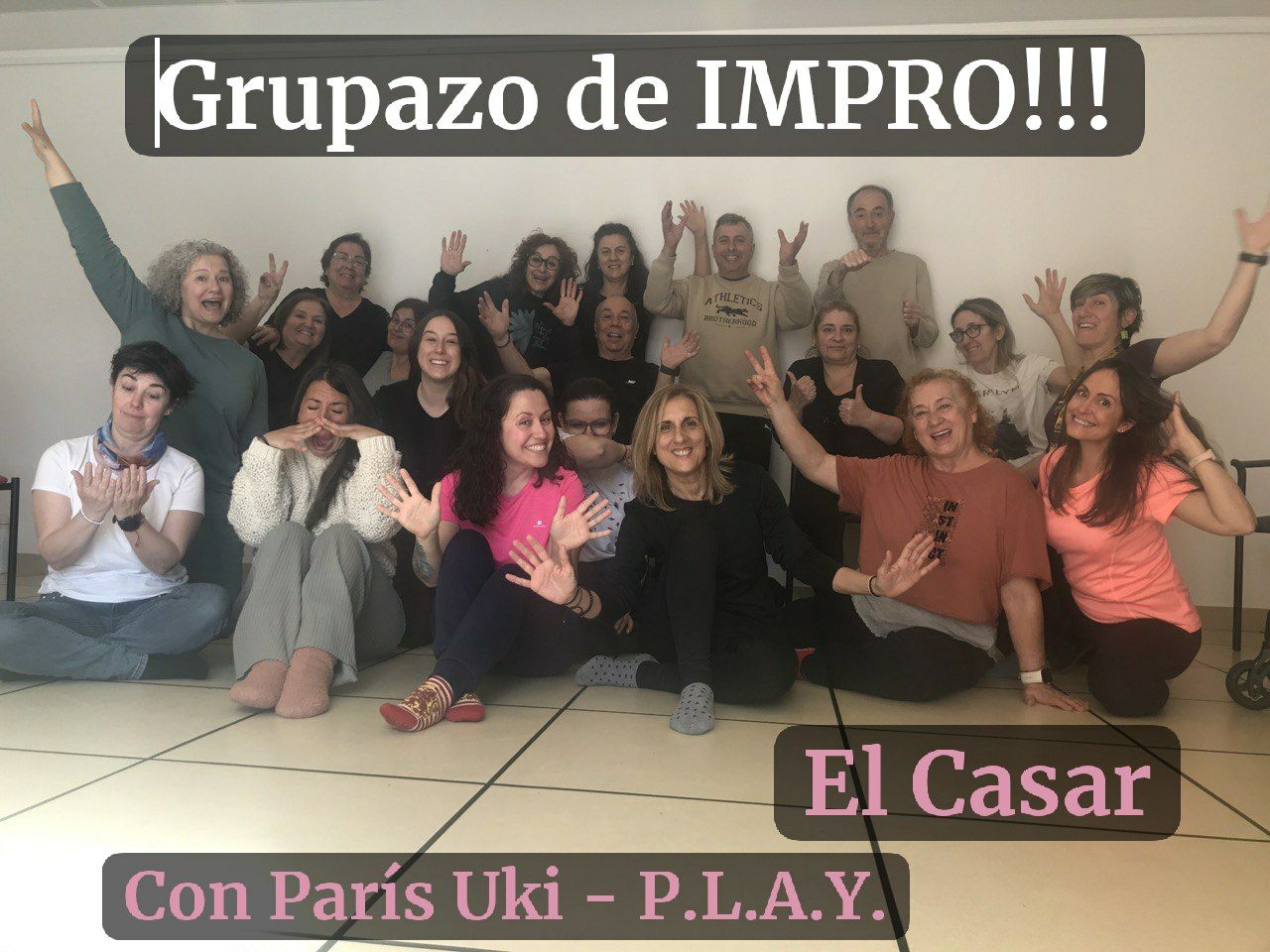 ¡ÉXITO ROTUNDO DEL TALLER DE TEATRO DE IMPROVISACIÓN, CON PARÍS UKI EN EL CASAR!