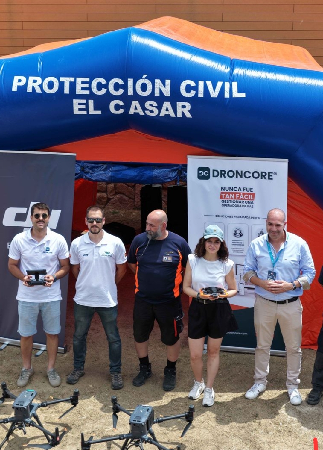 PROTECCIÓN CIVIL DE EL CASAR PARTICIPA EN EL DISPOSITIVO DE SEGURIDAD DE LA EUSKO LABEL LIGA CON LA ASISTENCIA DE LA PRESIDENTA DE LA COMUNIDAD DE MADRID