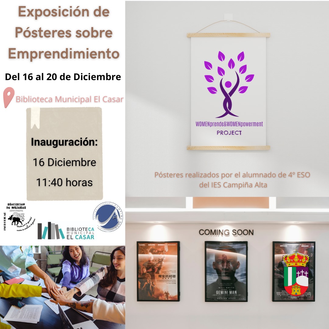 EXPOSICIÓN DE PÓSTERS SOBRE EMPRENDIMIENTO