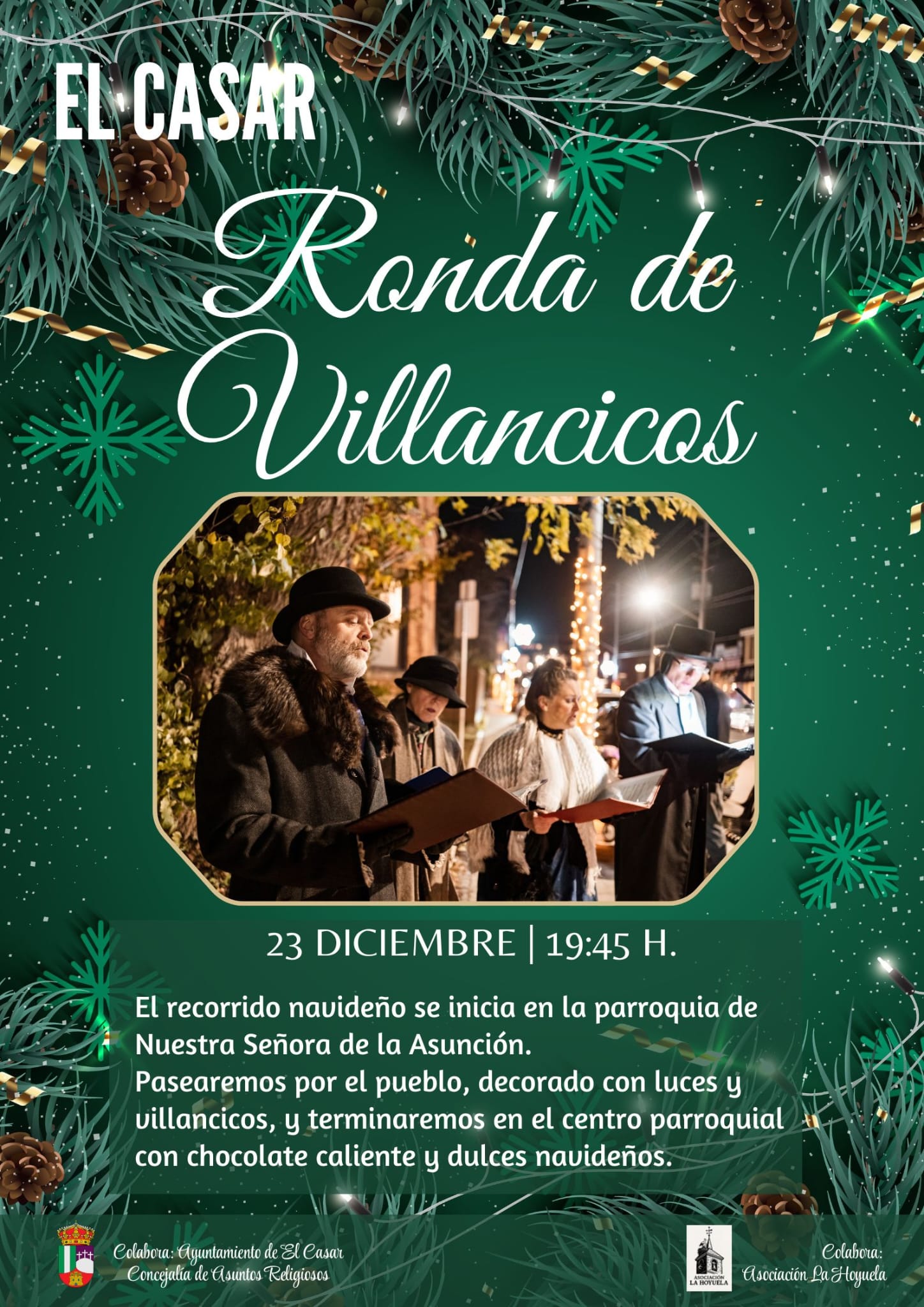 ¡RONDA DE VILLANCICOS PARA ANUNCIAR LA NAVIDAD DE EL CASAR!