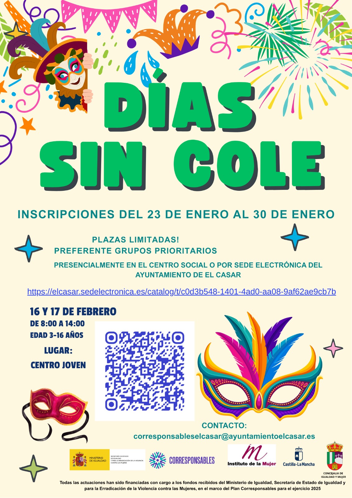 ¡DIAS SIN COLE EN EL CASAR! PLAN CORRESPONSABLES EL CASAR