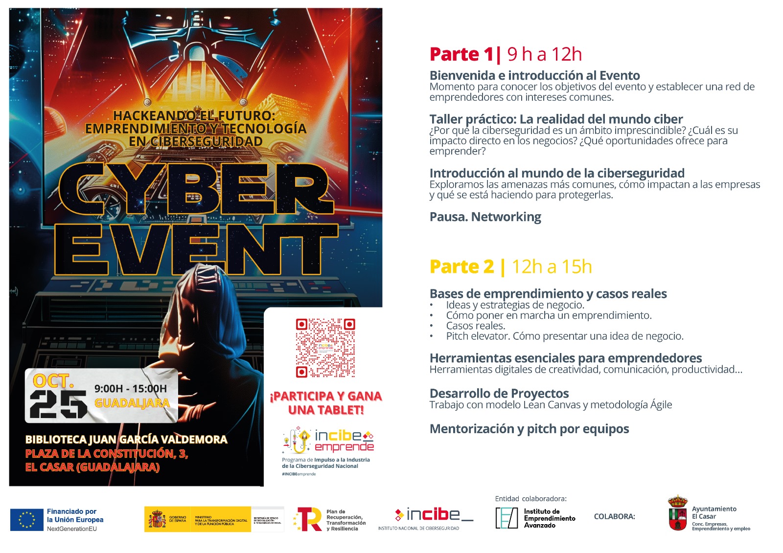ÚNETE A CYBER EVENT EL 25 DE OCTUBRE EN EL CASAR, GUADALAJARA