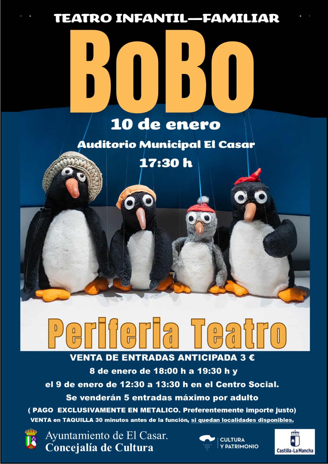 TEATRO INFANTIL–FAMILIAR EN EL CASAR