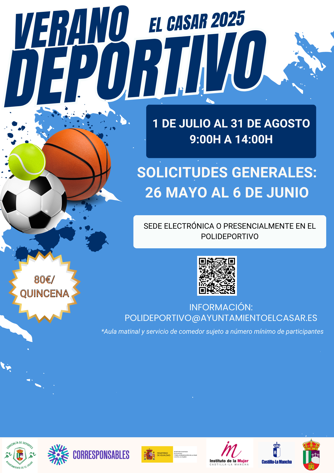 INSCRIPCIONES 'VERANO DEPORTIVO 2025'