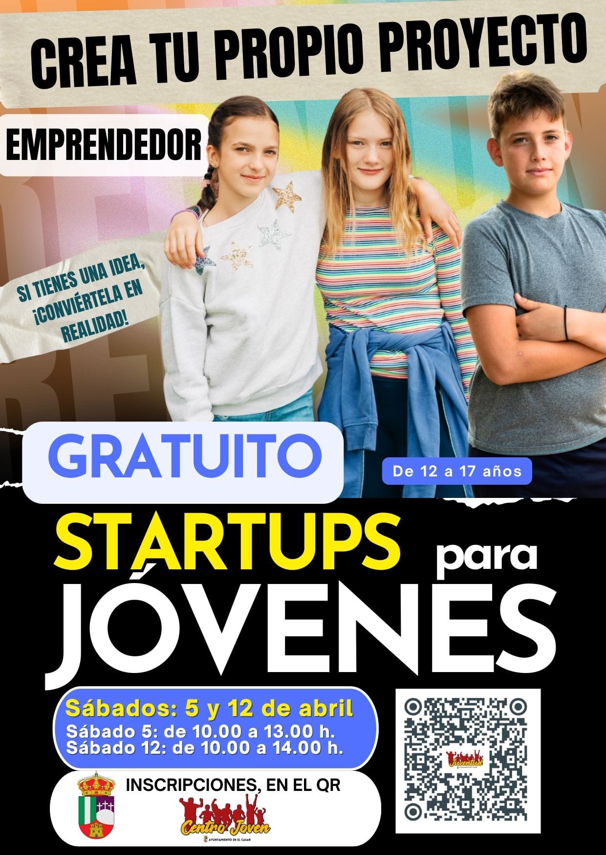 ¡STARTUPS PARA JÓVENES, EN EL CASAR! (12-04-2025)
