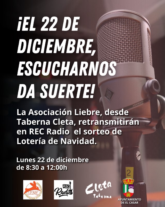 ¡QUE LA SUERTE TE PILLE ESCUCHANDO REC RADIO CON LA LOTERÍA DE NAVIDAD!