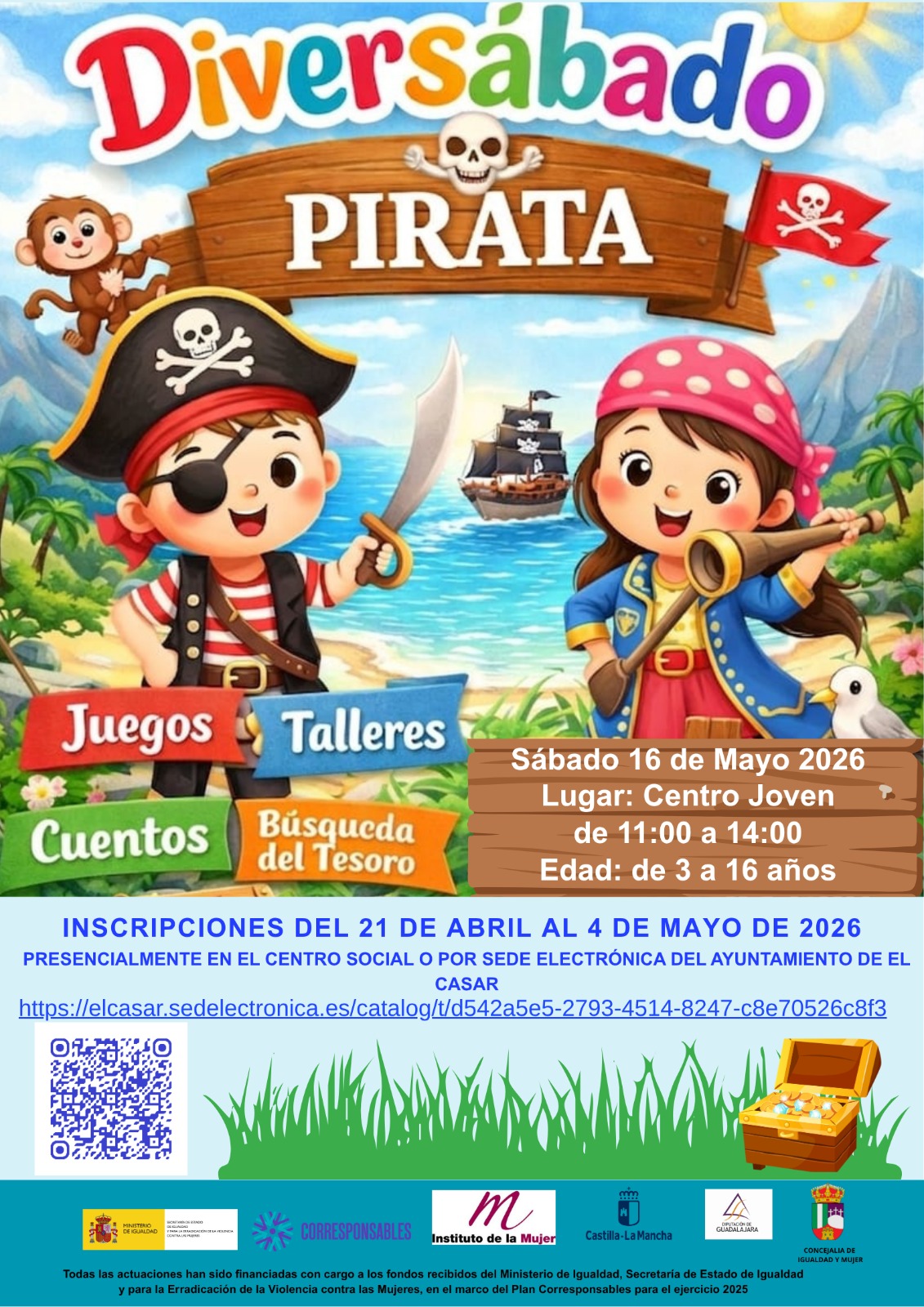 ¡LLEGA EL DIVERSÁBADO PIRATA A EL CASAR!