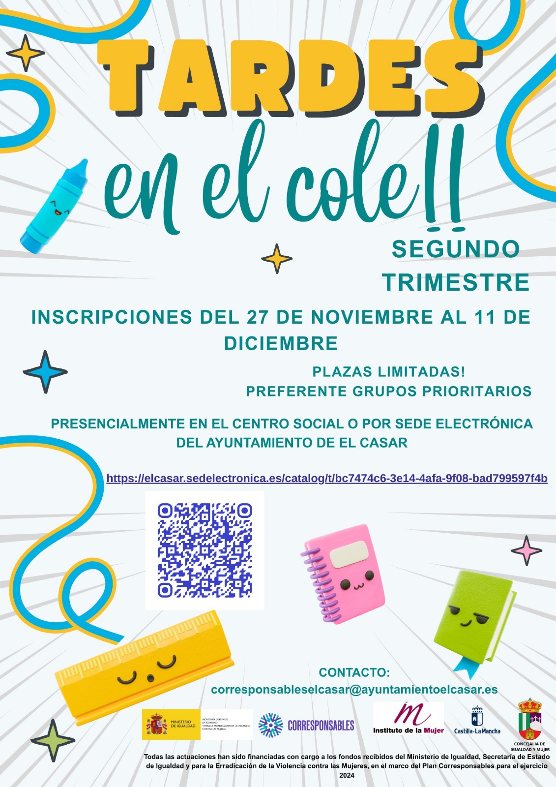 ¡YA ESTÁ AQUÍ EL PROGRAMA TARDES EN EL COLE DEL SEGUNDO TRIMESTRE!