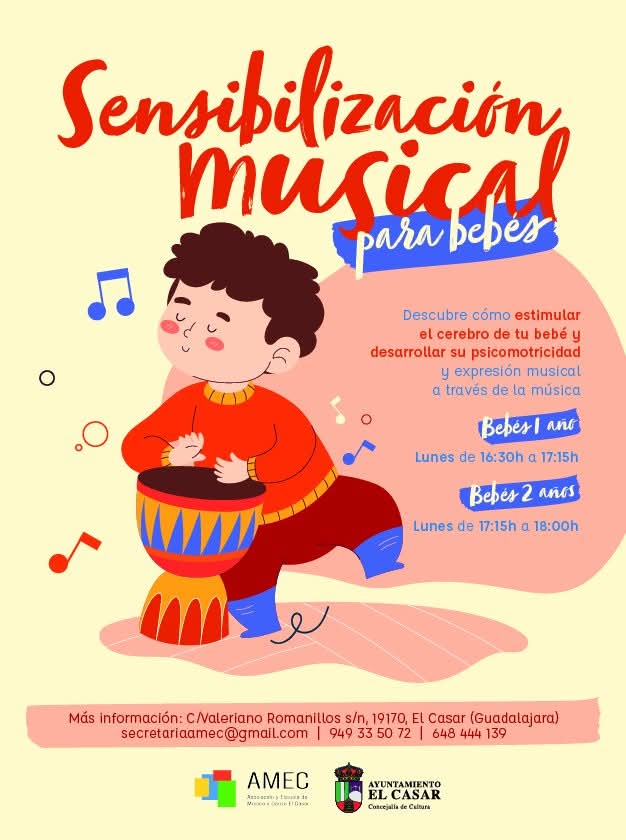 SENSIBILIZACIÓN MUSICAL PARA BEBÉS EN EL CASAR