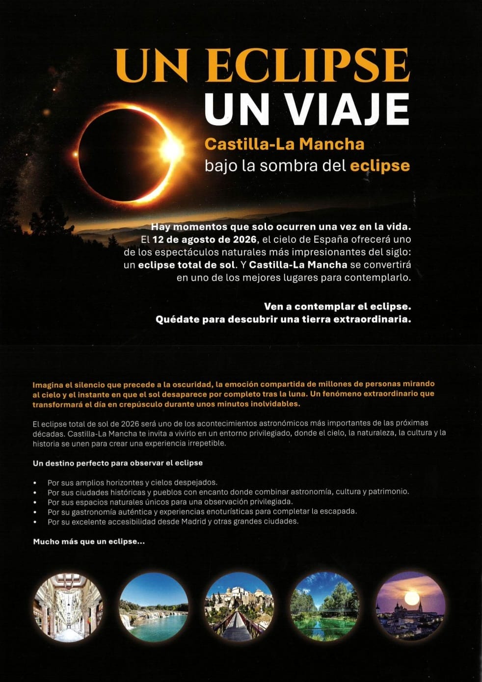 ECLIPSE TOTAL DE SOL 2026 EN EL CASAR 12 DE AGOSTO DE 2026