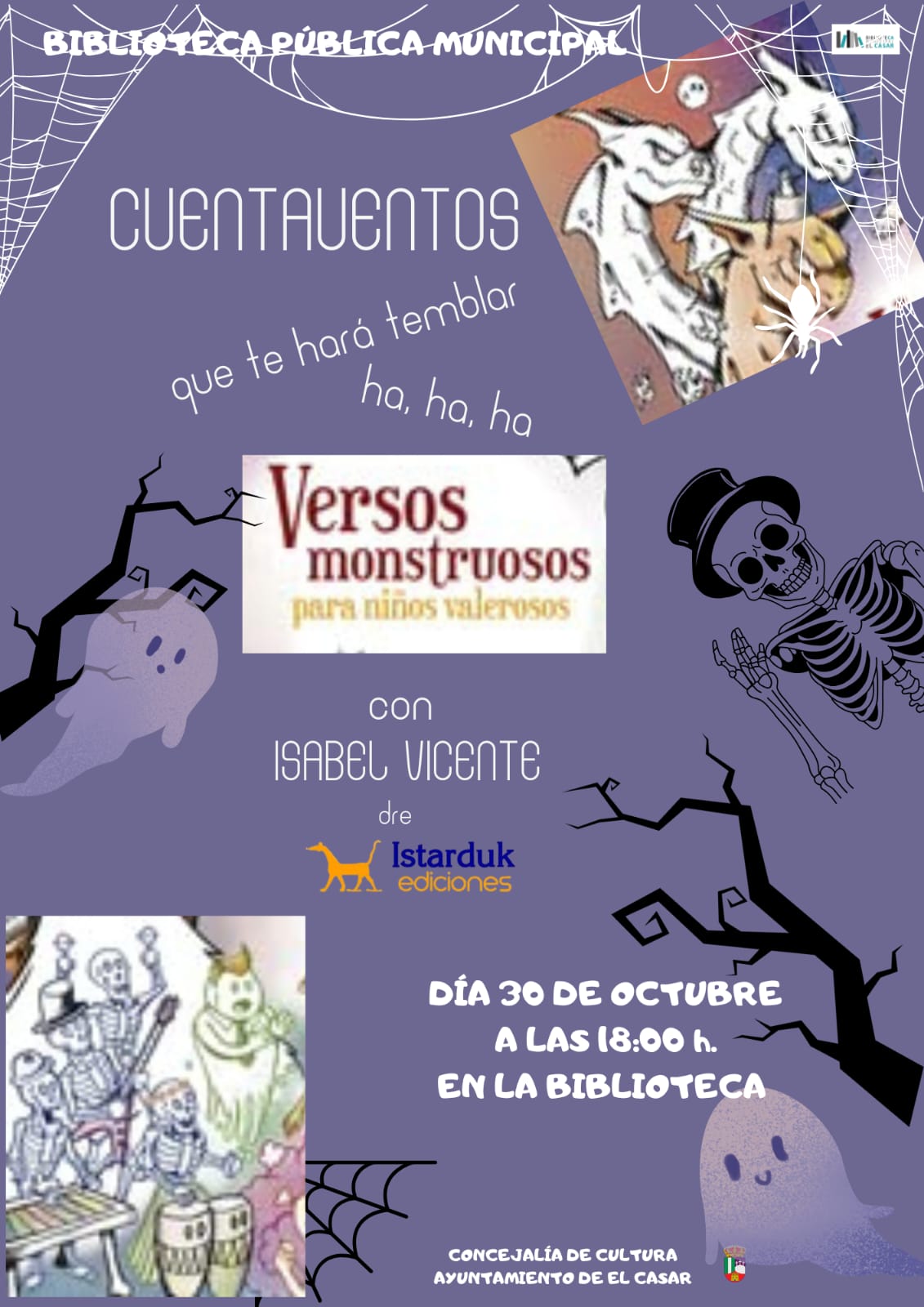 ¡PREPÁRATE PARA UN CUENTACUENTOS TERRORÍFICAMENTE DIVERTIDO!