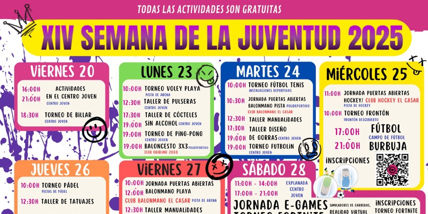 ¡LLEGA LA XIV SEMANA DE LA JUVENTUD 2025 EN EL CASAR! (1) | Ayto. El Casar