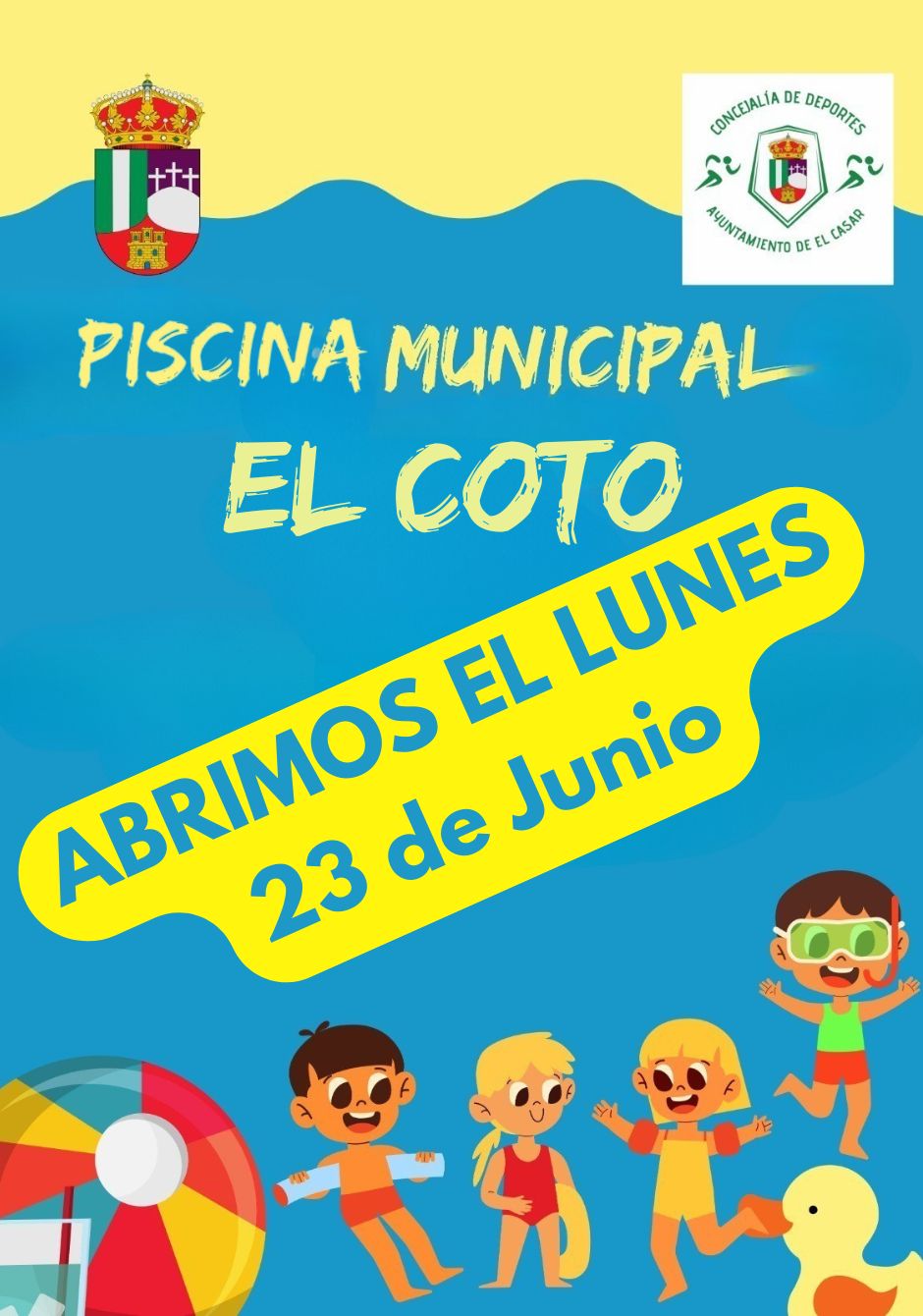 LA PISCINA DE EL COTO DE EL CASAR ABRE SUS PUERTAS EL 23 DE JUNIO