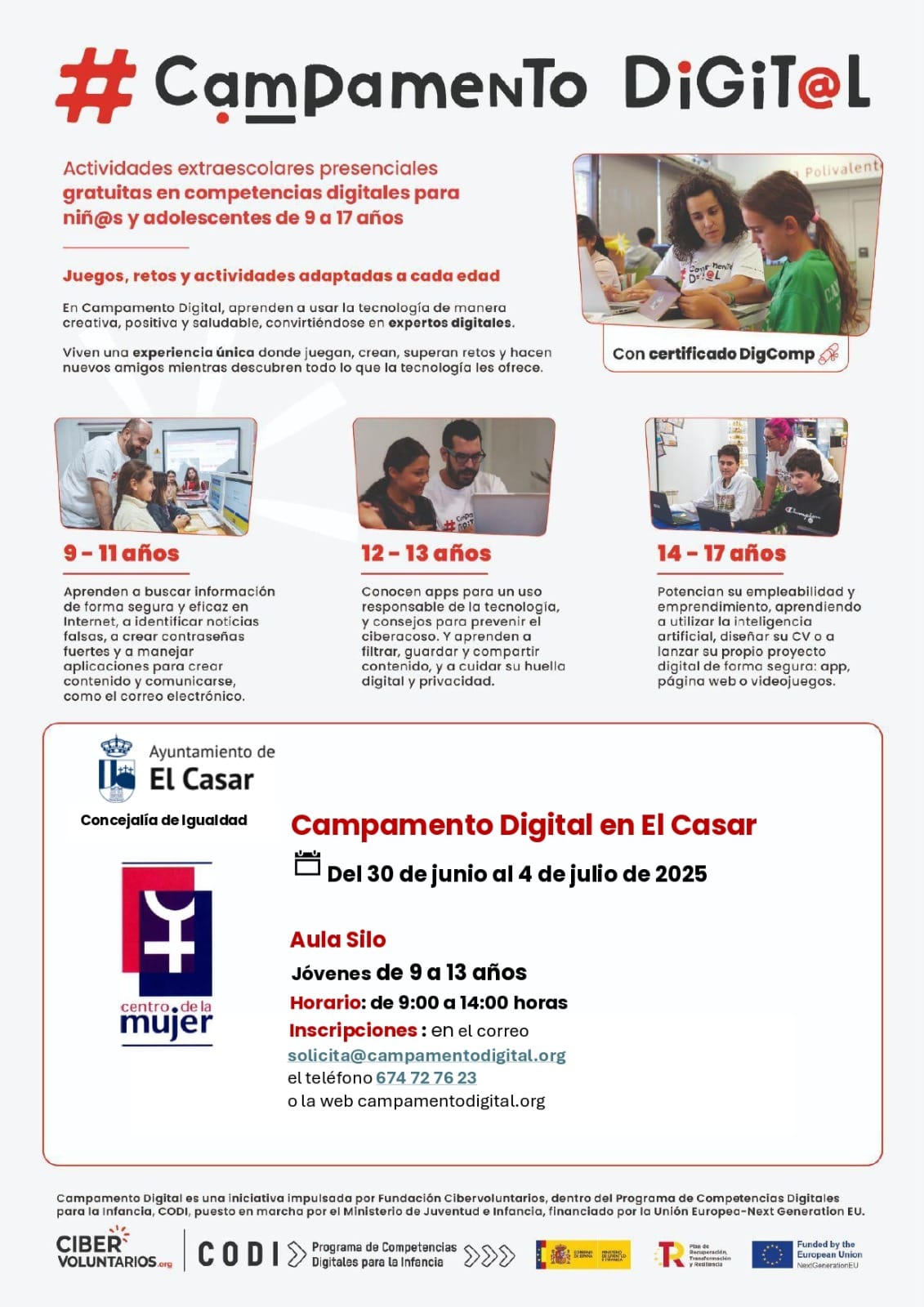 ¡LLEGA EL VERANO! ¡LLEGA EL CAMPAMENTO DIGITAL A EL CASAR!